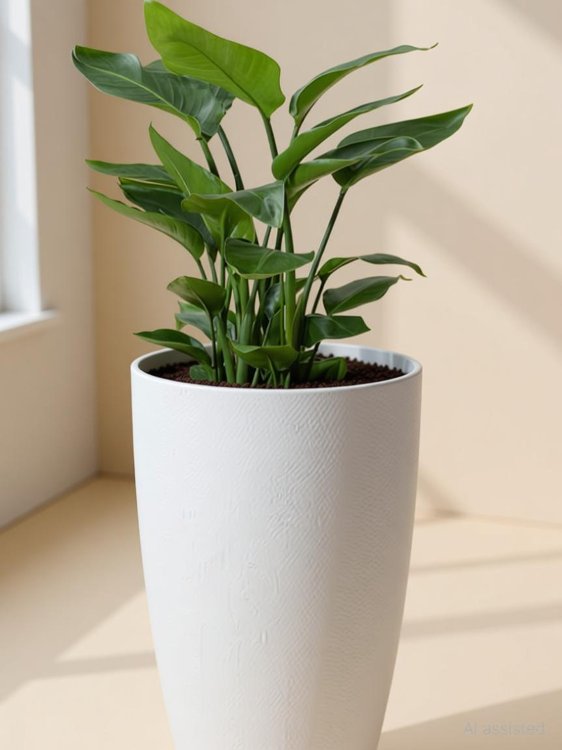 Image of PlantiQue Tower Pot 14 inch Flower Pots for Home,Office & Garden Balcony Plant Container Set