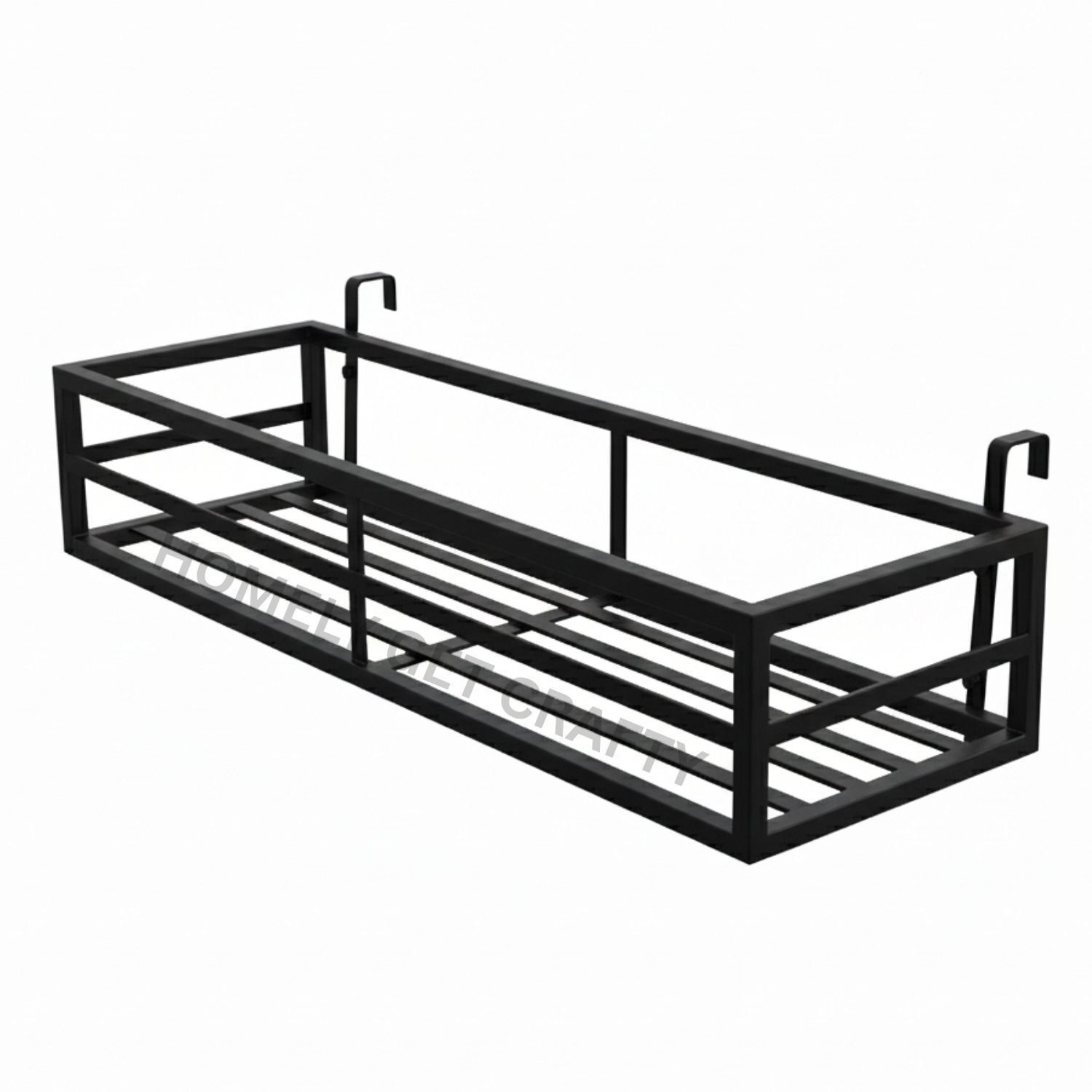 Image of Homely Get Crafty Balcony Hanging Plant Stand Metal Pot Holder for Home Garden Decor Plant Container Set