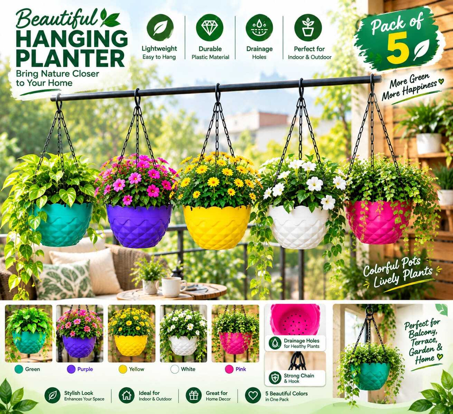 Image of PlantiQue Plant Container Set