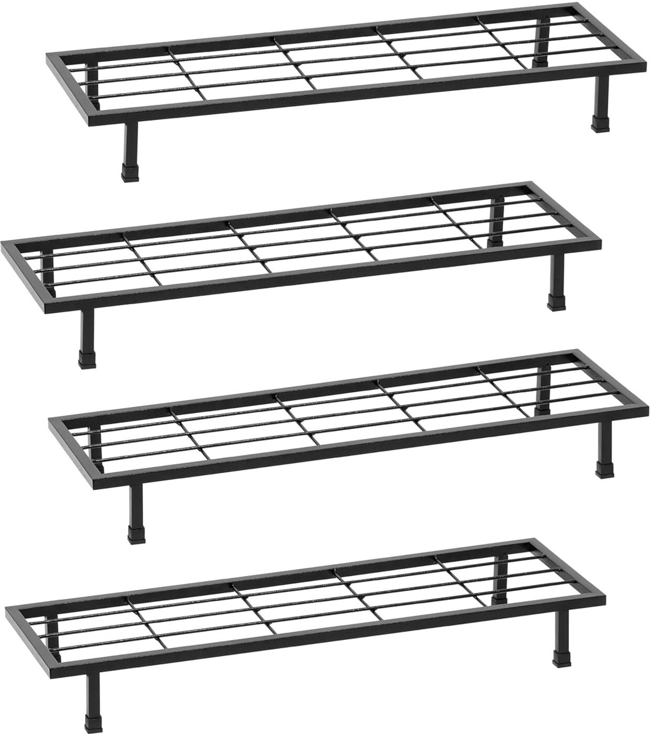 Image of JNCRAFTS SET OF 4 PLANTER STAND Plant Container Set