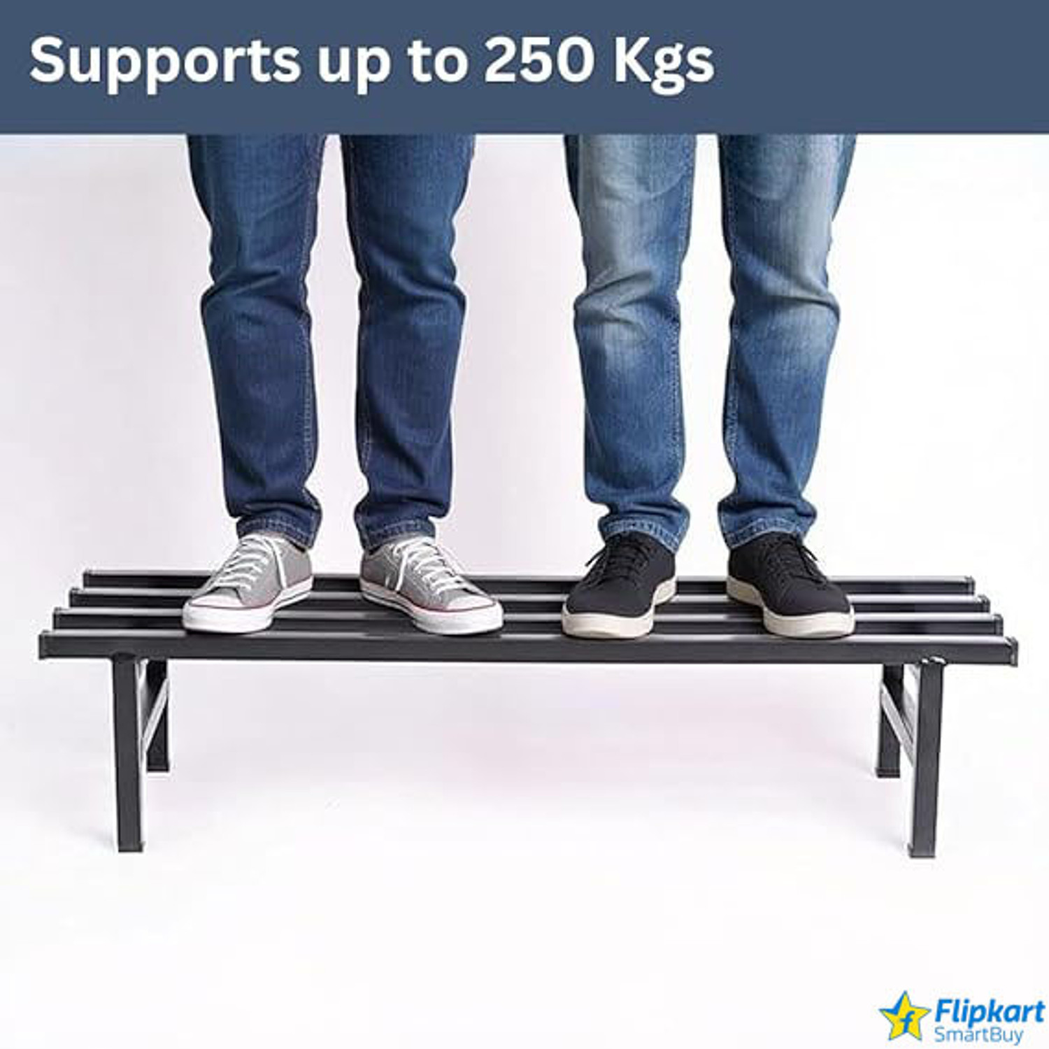 Image of Flipkart SmartBuy 300 Kg Load Capacity Classic Metal Plant Stand (Set of 2) | 24 Inch, Black Plant Container Set