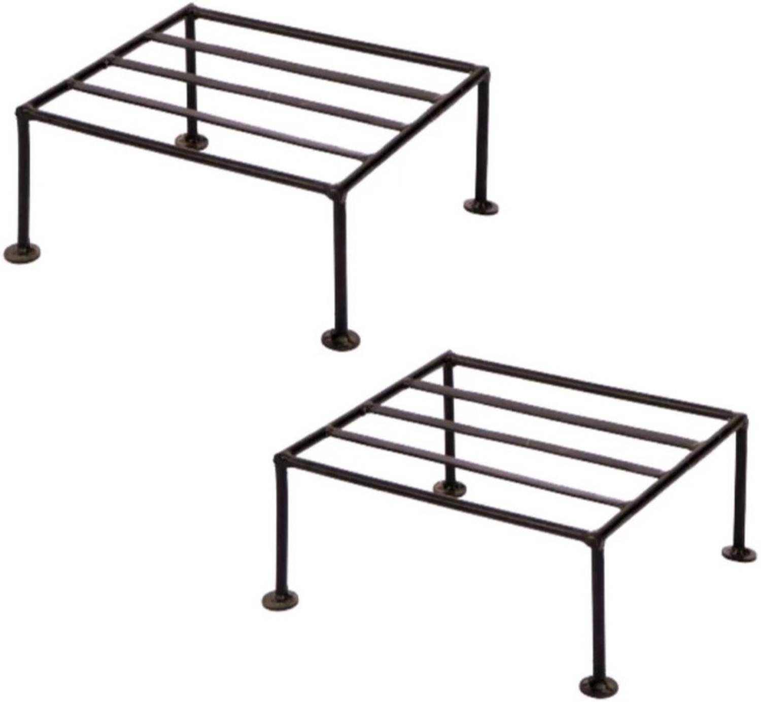 Appraise Home Impex Iron Indoor/Outdoor Plant Stand for Home Garden Balcony Living Room Decoration Plant Container Set