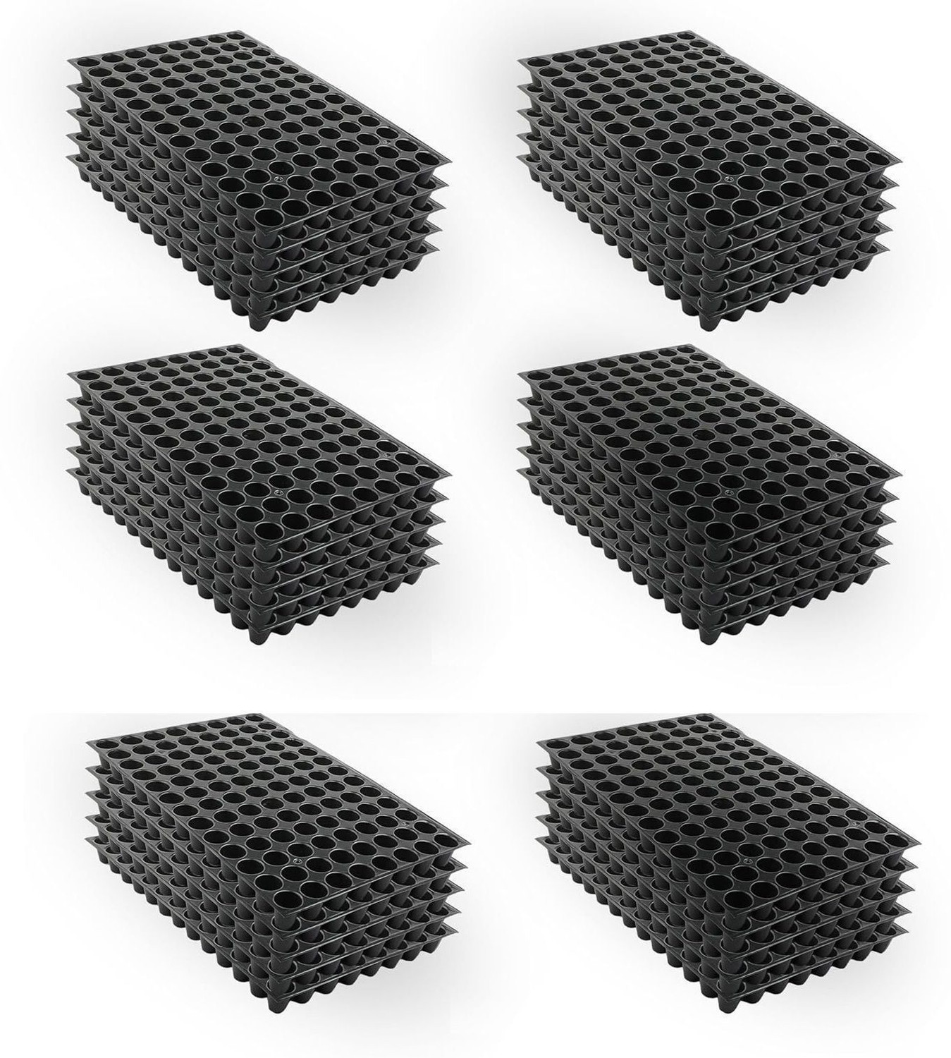 Image of HALSEY 98 holes Cavities Tray,Nursery Trays for Plants,Germination Trays for Seedling Plant Container Set