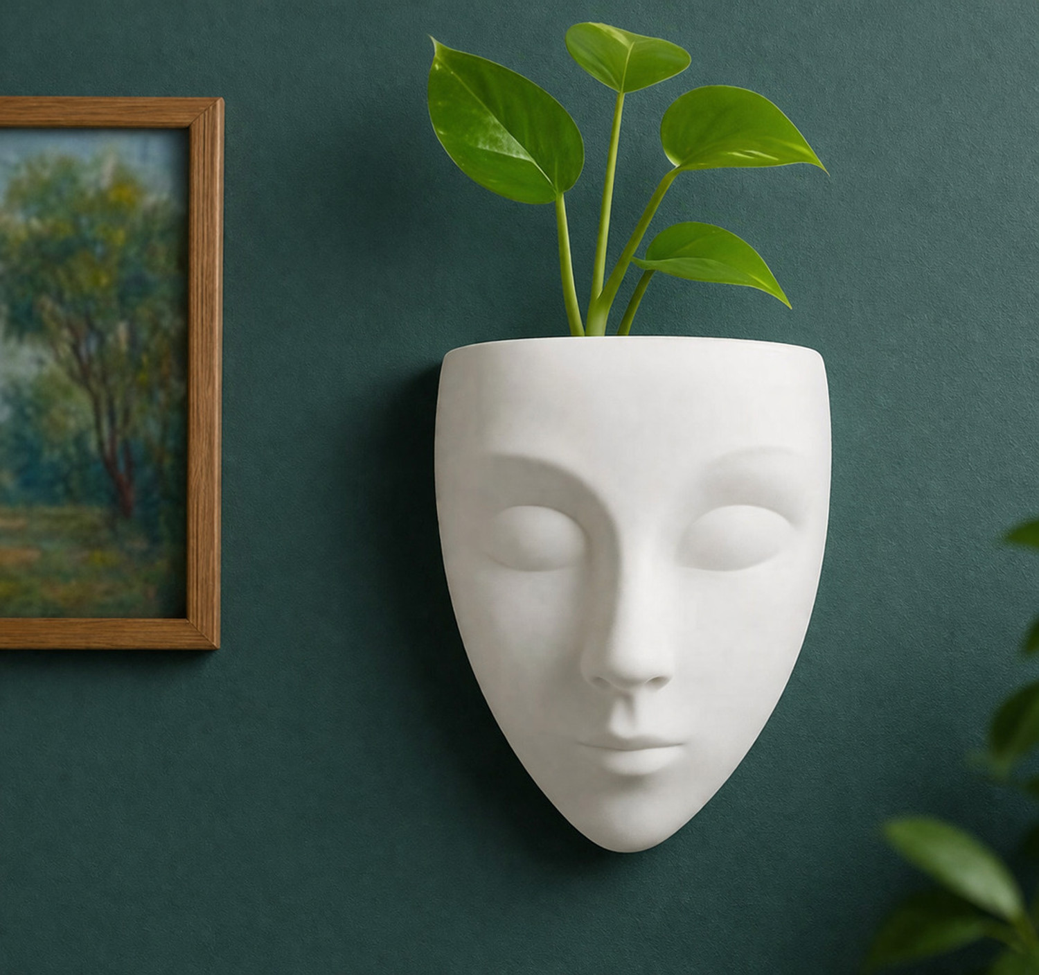 Image of D2N Face Planter | Unbreakable | Modern Planter For Home / office / Home Plastic Vase