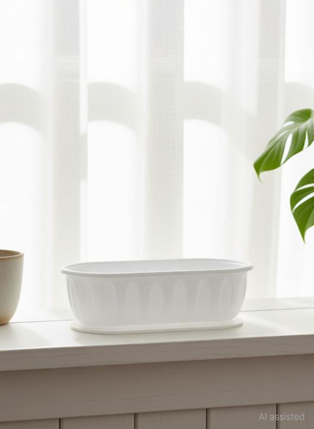 Image of Stylex Store MultiColor Durable Outdoor Indoor Planters with Tray Plant Container Set