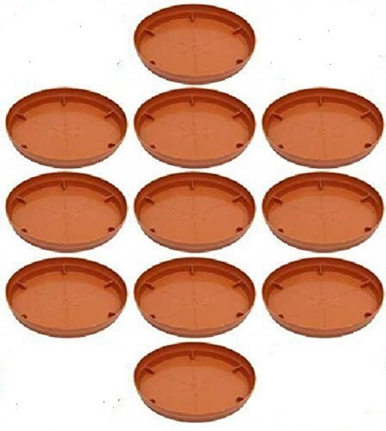 Besttrader Flower Pot Plant Saucer Base Plate Planter Tray 9 inch Terracotta Plant Container Set