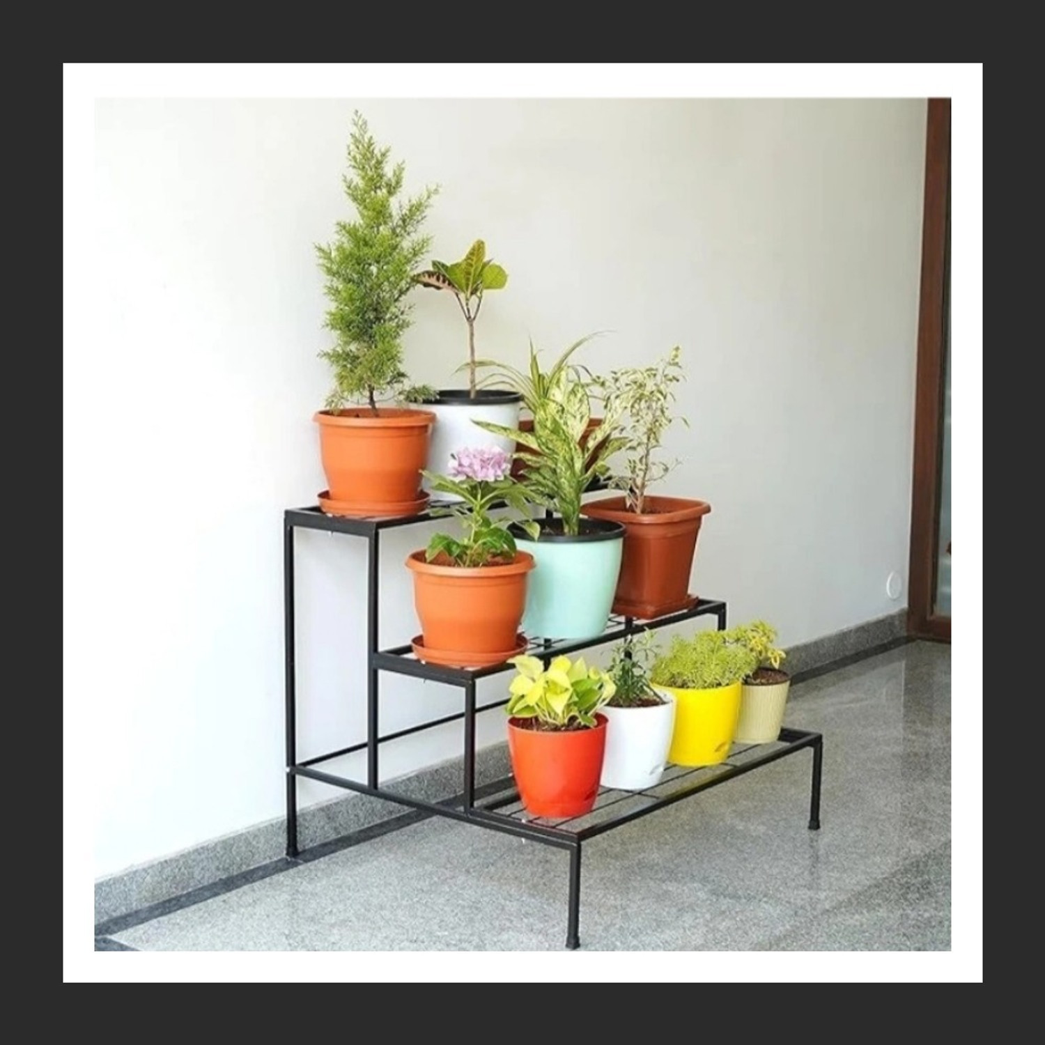 Image of LATIFICRAFTS Plant Stand for Indoor & Outdoor Plant Container Set