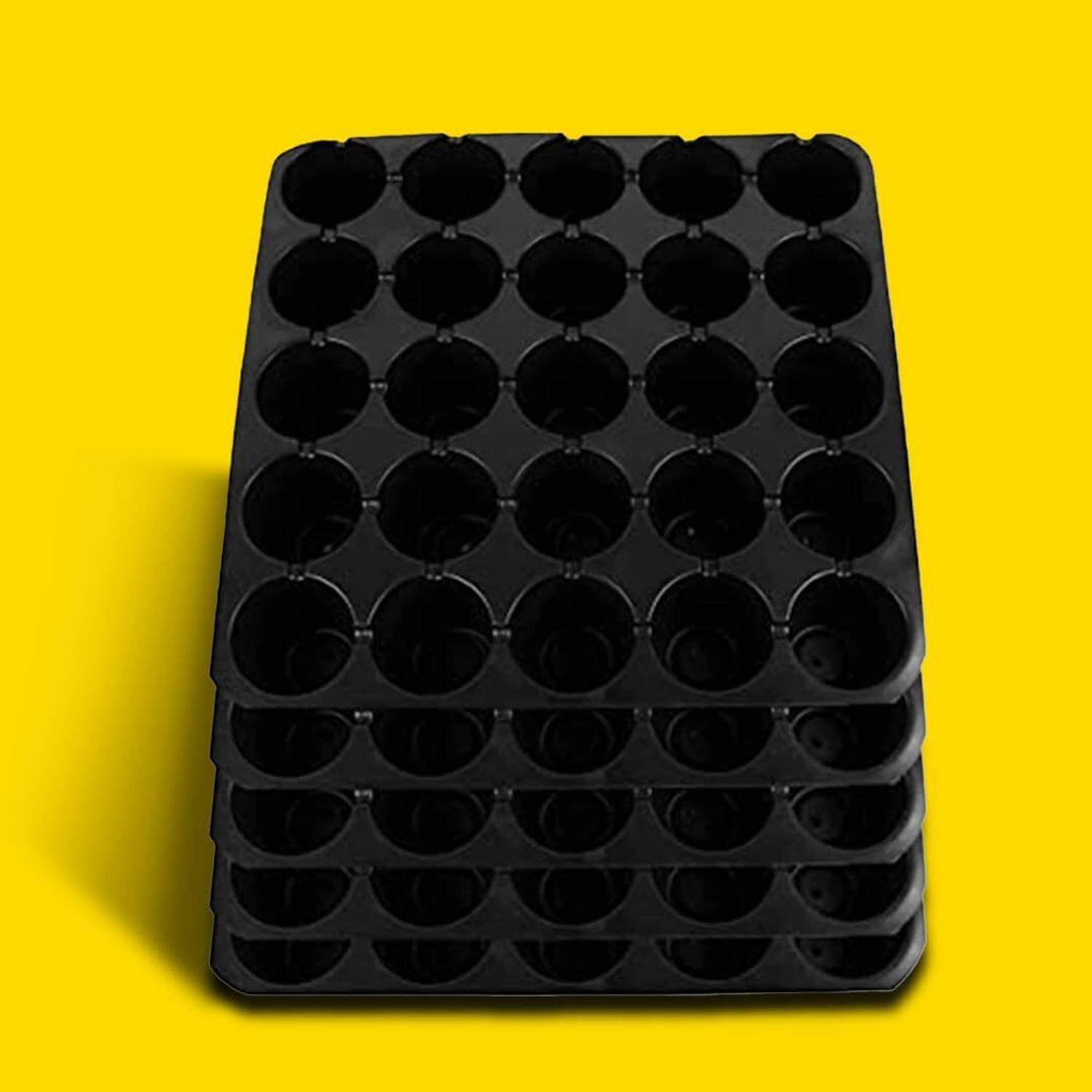 AuraZen Germination Trays for Seedlings Reusable Hydroponic Trays for Seeding 25 Cavity Plant Container Set
