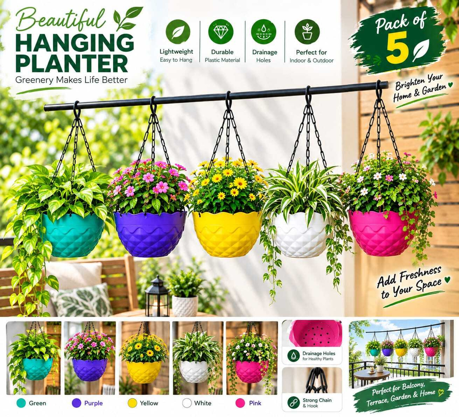 Image of PlantiQue Plant Container Set