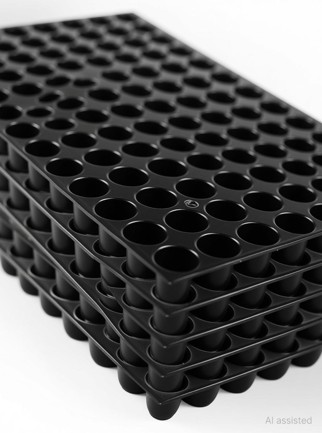 Image of HALSEY 98 holes Cavities Tray,Nursery Trays for Plants,Germination Trays for Seedling Plant Container Set