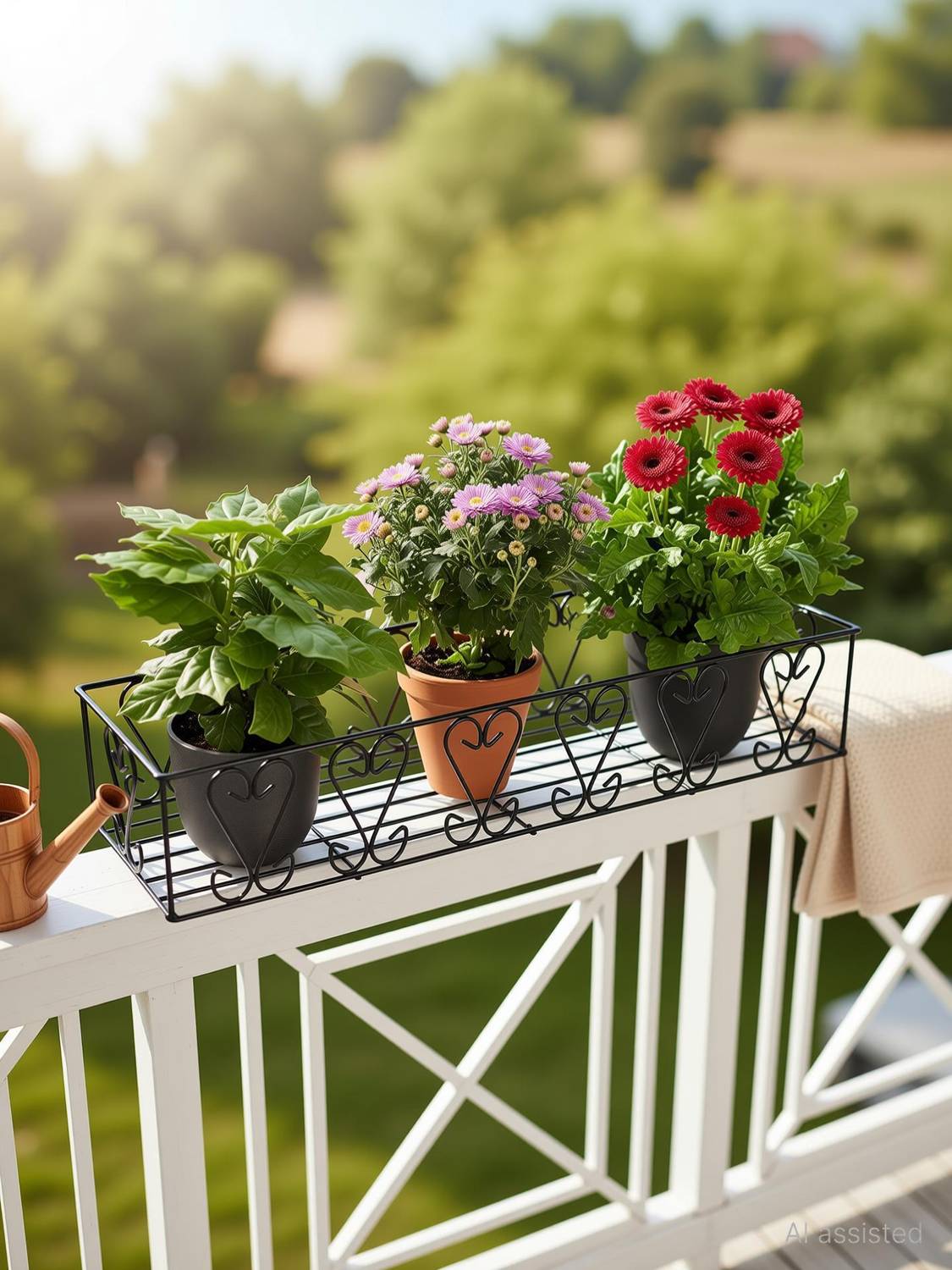 Iron Lands Adjustable Railing Pot Stand for Balcony Indoor Outdoor Home  Decor Plant Container Set Price in India - Buy Iron Lands Adjustable  Railing Pot Stand for Balcony Indoor Outdoor Home Decor