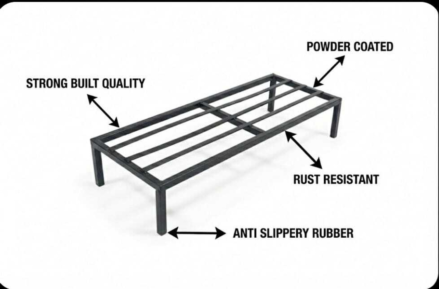Image of LavishHomestyle Heavy duty Metal Gamla Pot stand for balcony (Pack of 2) Plant Container Set