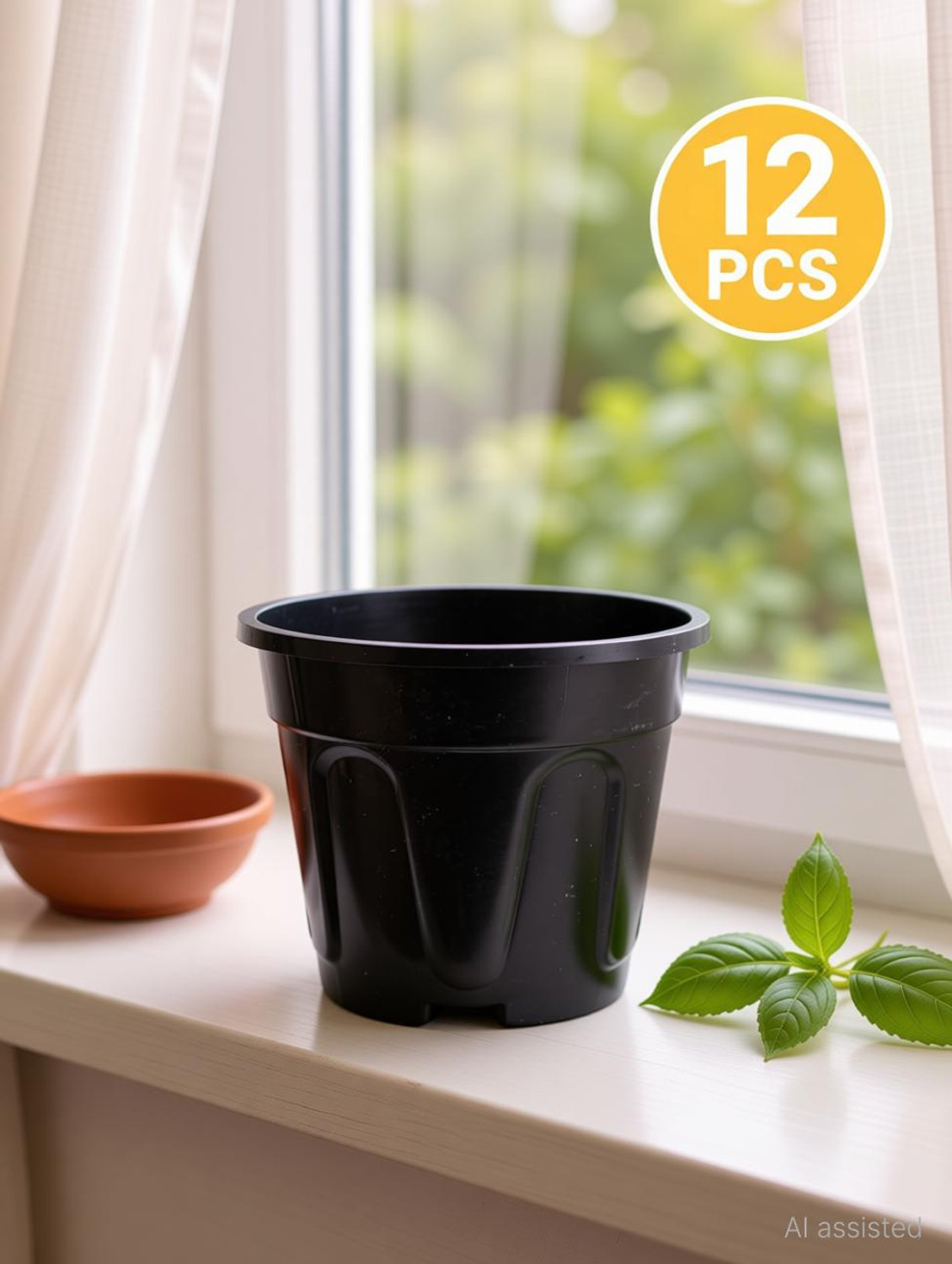 Image of spoton Super Pots-6 inchInch | Round Garden Plastic Planters Plant Container Set Plant Container Set