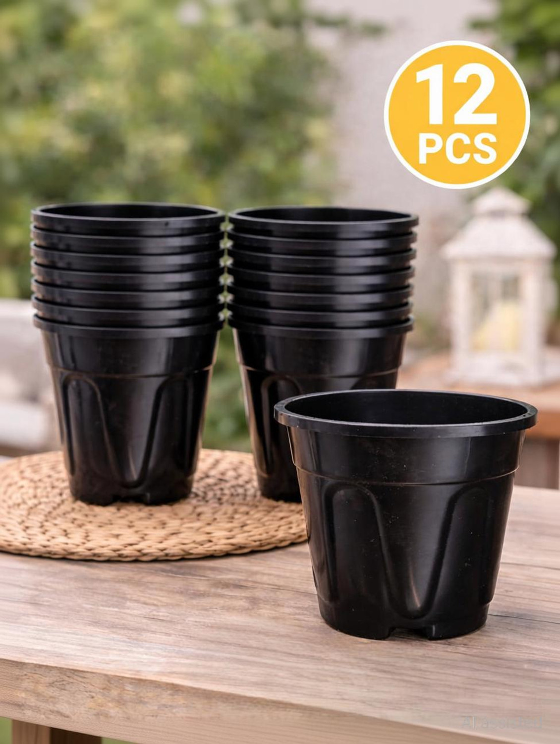 Image of spoton Super Pots-6 inchInch | Round Garden Plastic Planters Plant Container Set Plant Container Set