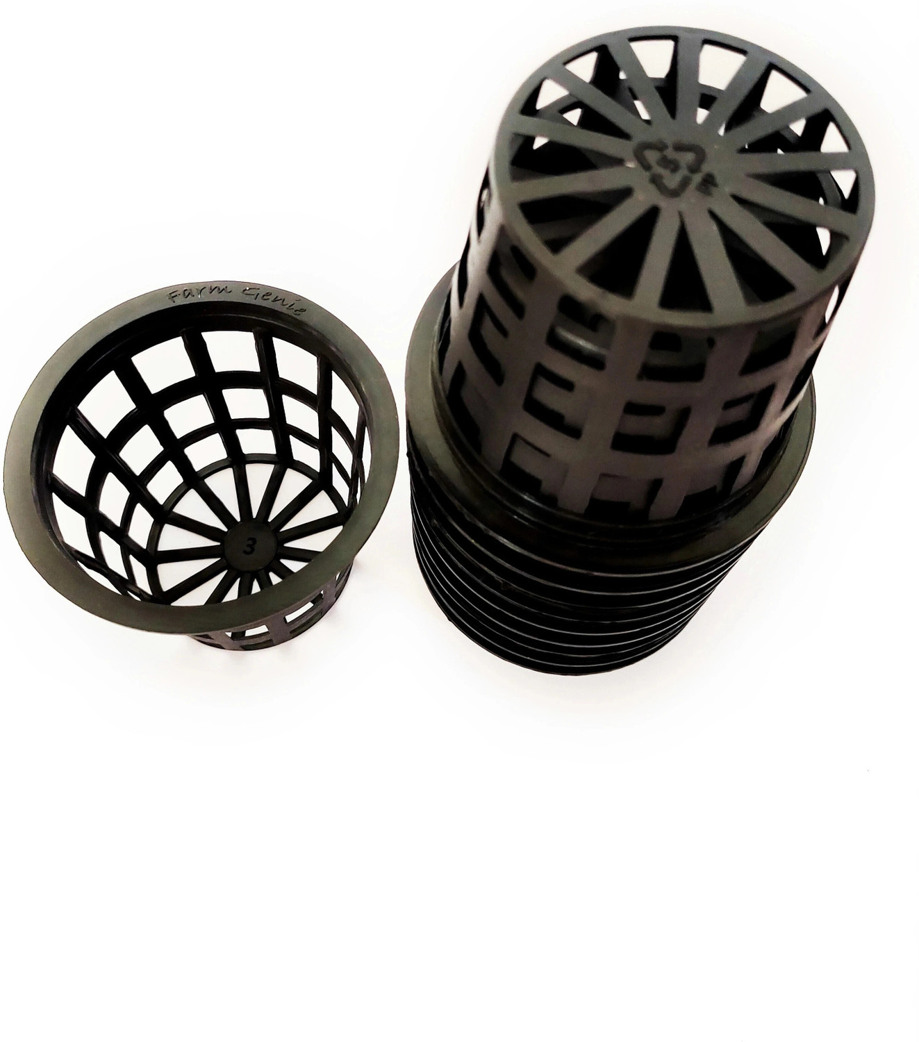Image of Farm Genie Net Pots | 3 inch | Hydroponics | Food Safe | Unbreakable | Pack of 50 | Plant Container Set