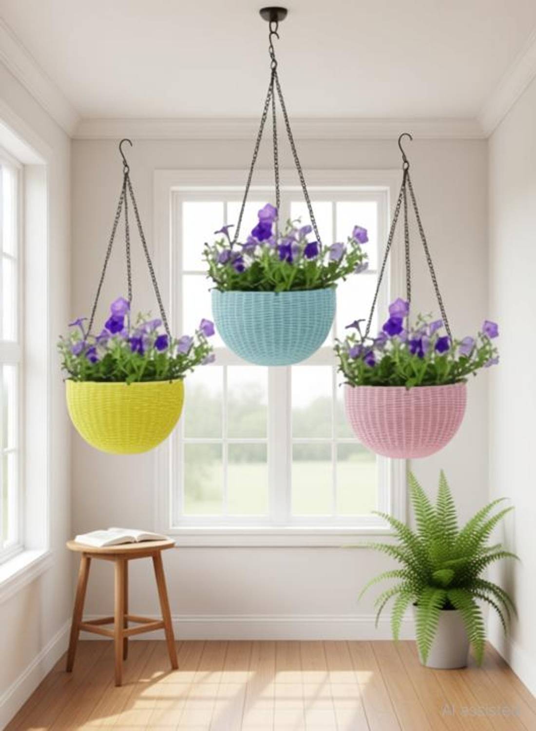 BGE Virajsanchi Hanging Pot Pack of 3 Plant Container Set