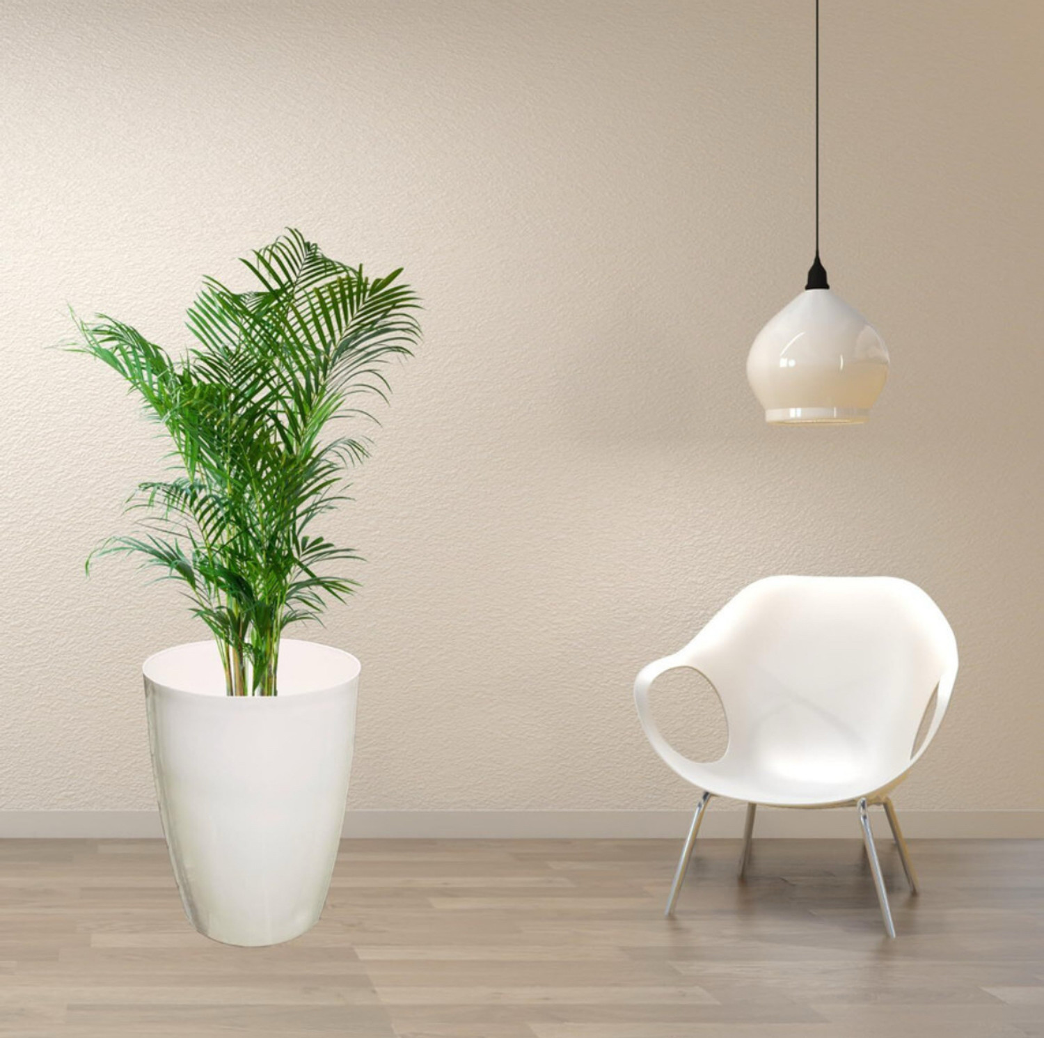 Image of SAROJTRADERS Tower pot 14 inches white Plant Container Set