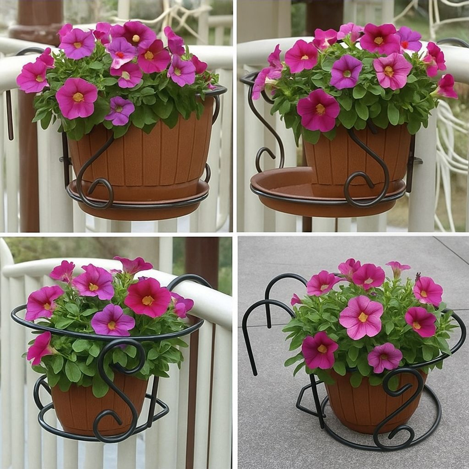 Image of NEW GULSHAN HANDICRAFTS Hanging plant stand for living room, plant stand for balcony Plant Container Set