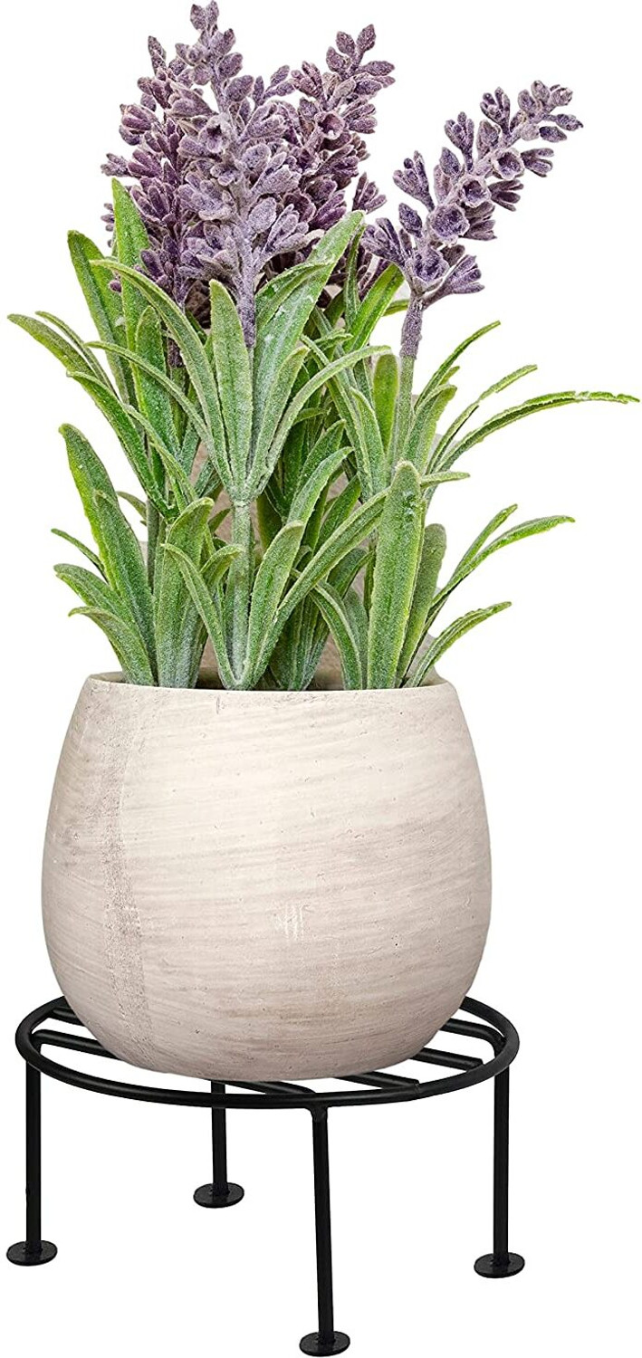Image of ikram Flower Pot /Plant Stand for Home Garden Black Plant Container Set