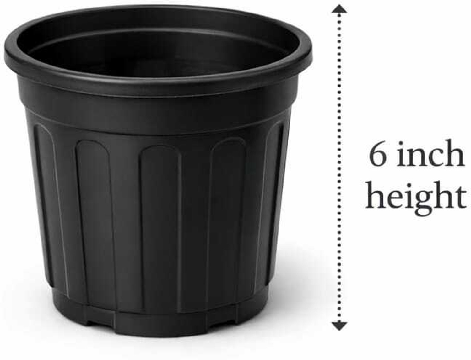 Image of simhraj NURSURY POT, 6 INCH FLOWER POT PLASTIC POT , Plant Container Set