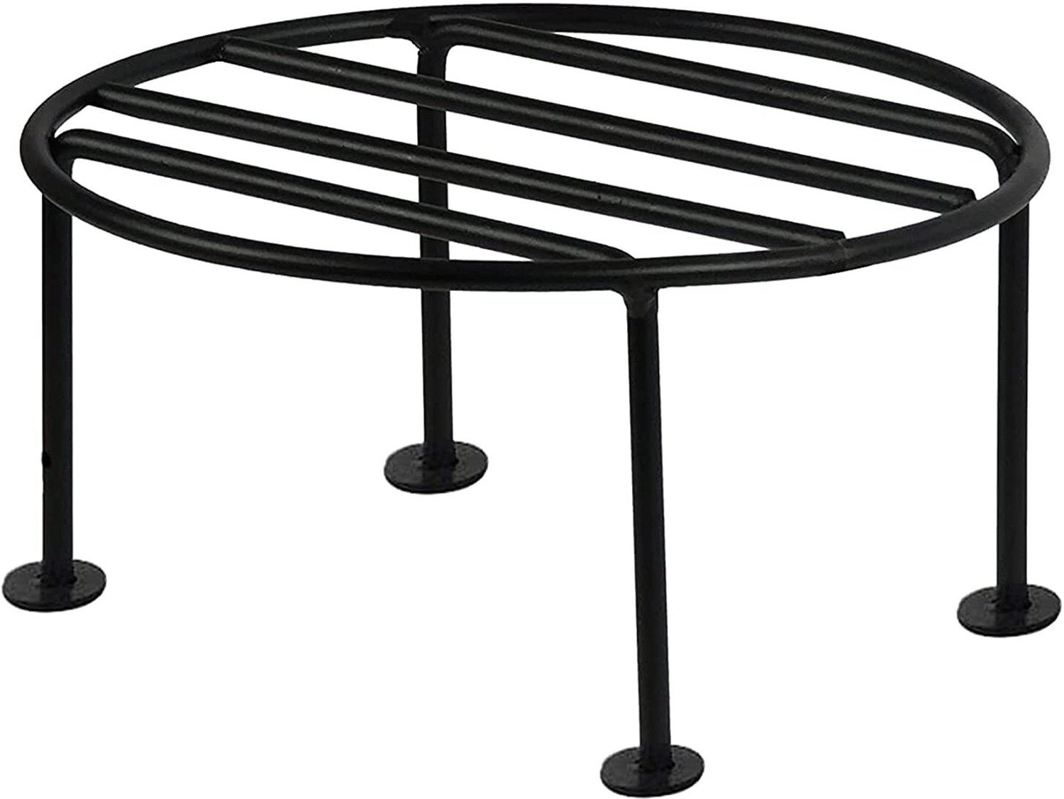 Image of ikram Flower Pot /Plant Stand for Home Garden Black Plant Container Set
