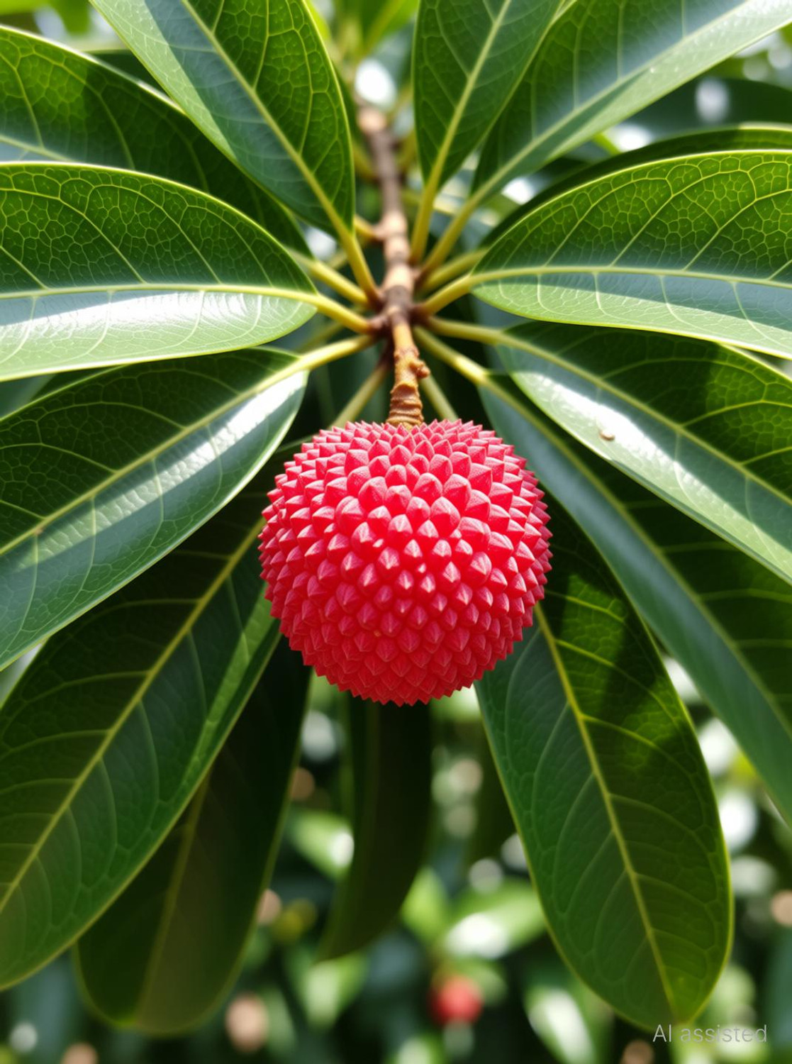 Image of Fruitful Litchi Plant sapling