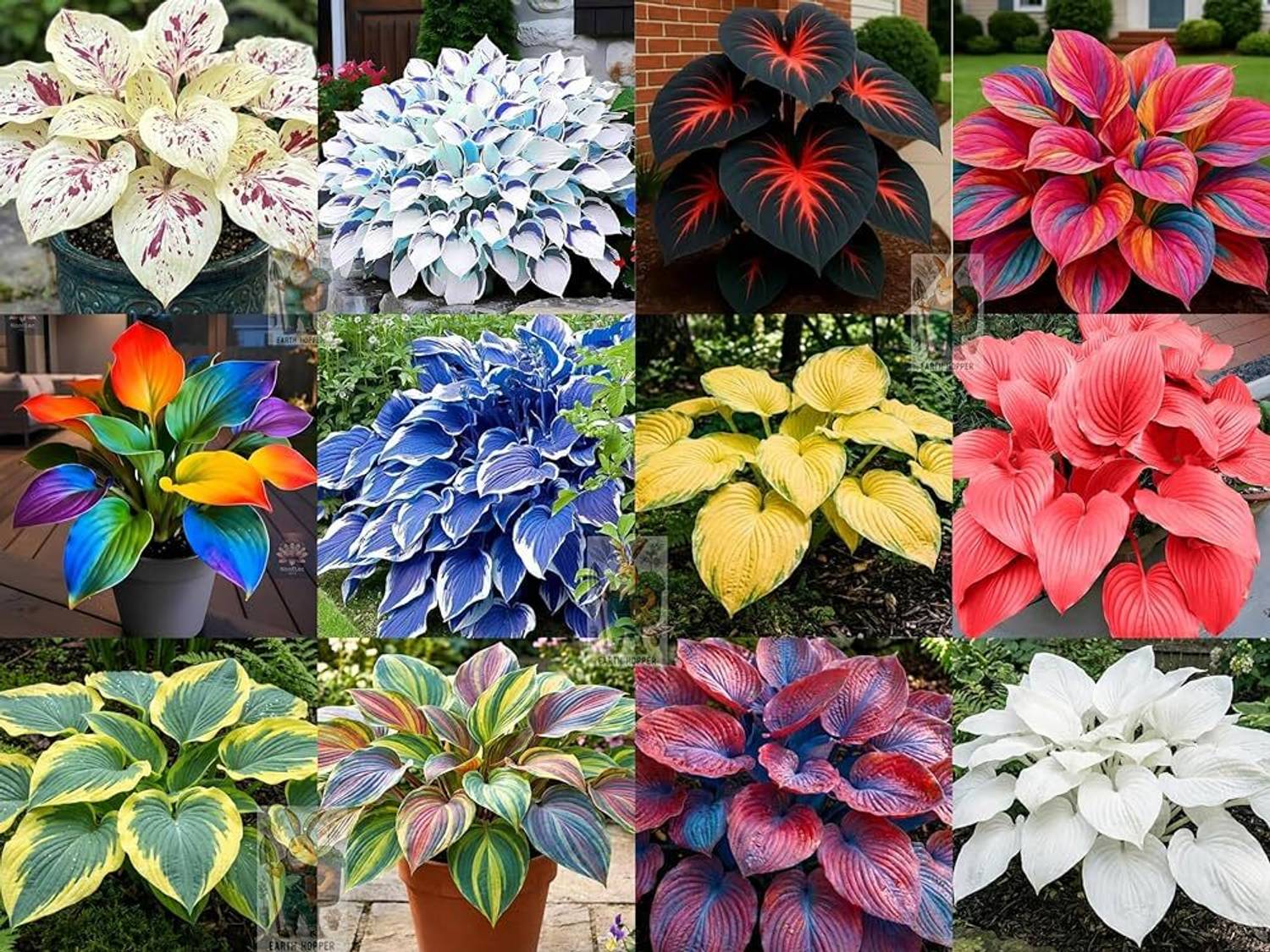 AVRAJIT Hosta mix flower,Plantain Lily,Giboshi,Perennial hosta,Shade plant ,Heirloom Seed