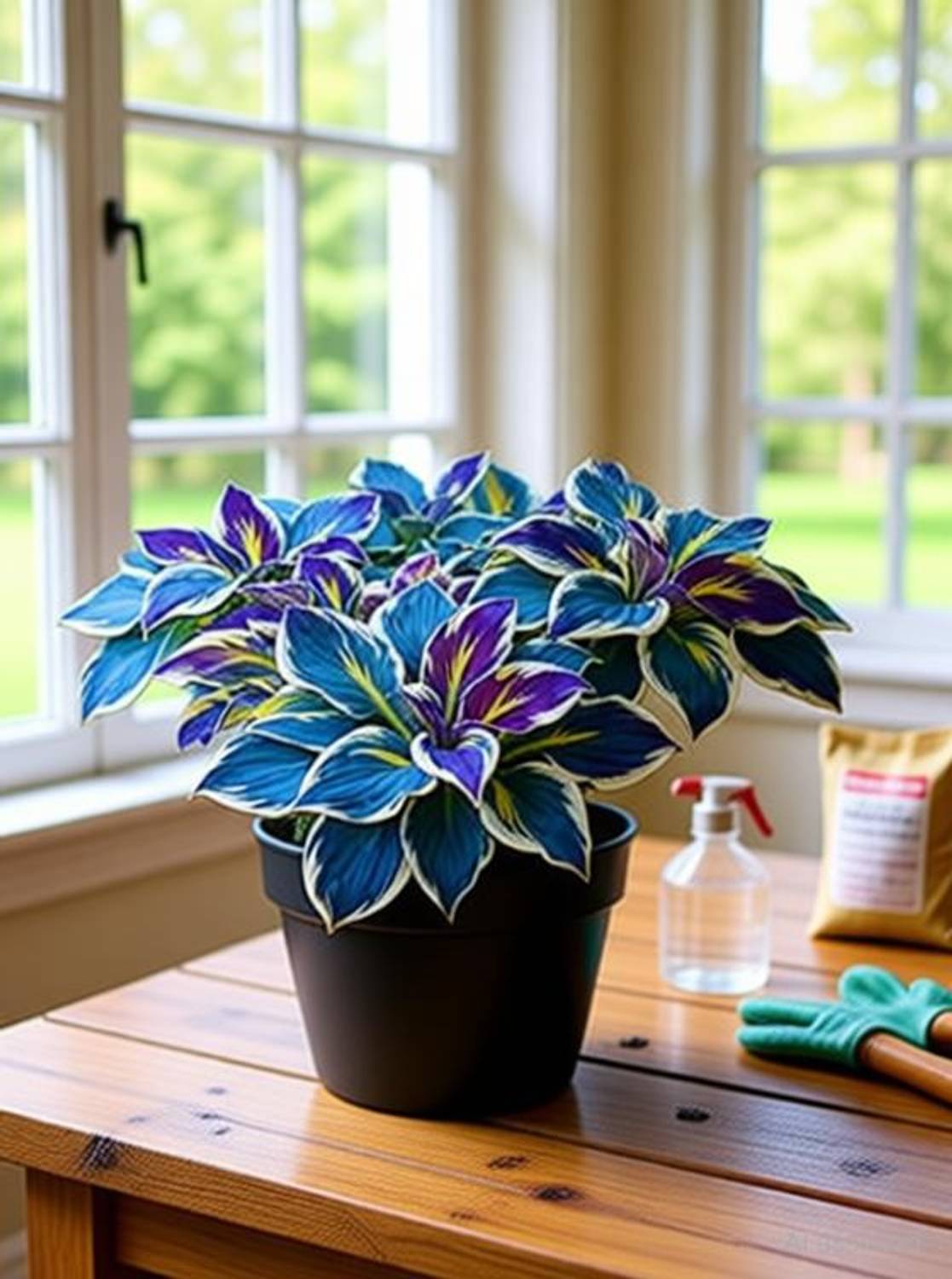 AVRAJIT IMPORTED Multicolor Hosta Flower seeds Home & Garden Seed