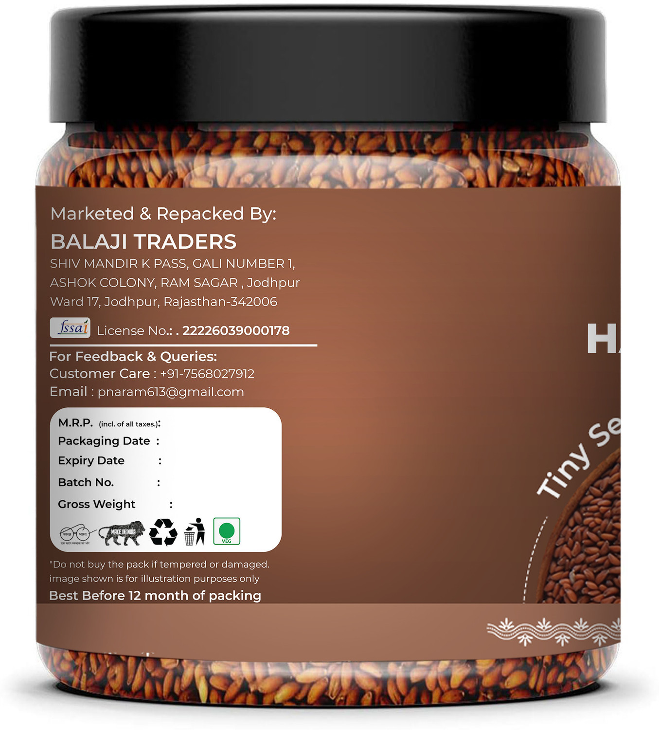 Image of Nutrilazzat Halim Seeds | Garden Cress Seeds | Iron & Protein Rich Energy Booster Seed