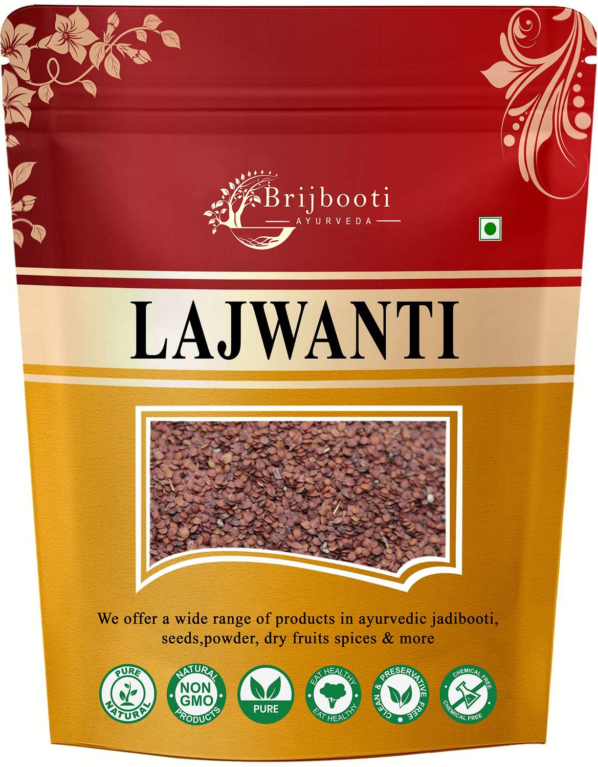 BrijBooti Lajwanti Seeds|Chui Mui | Mimosa Pudica Seeds | Siddha Raw Seeds | Lajwanti beej Seed