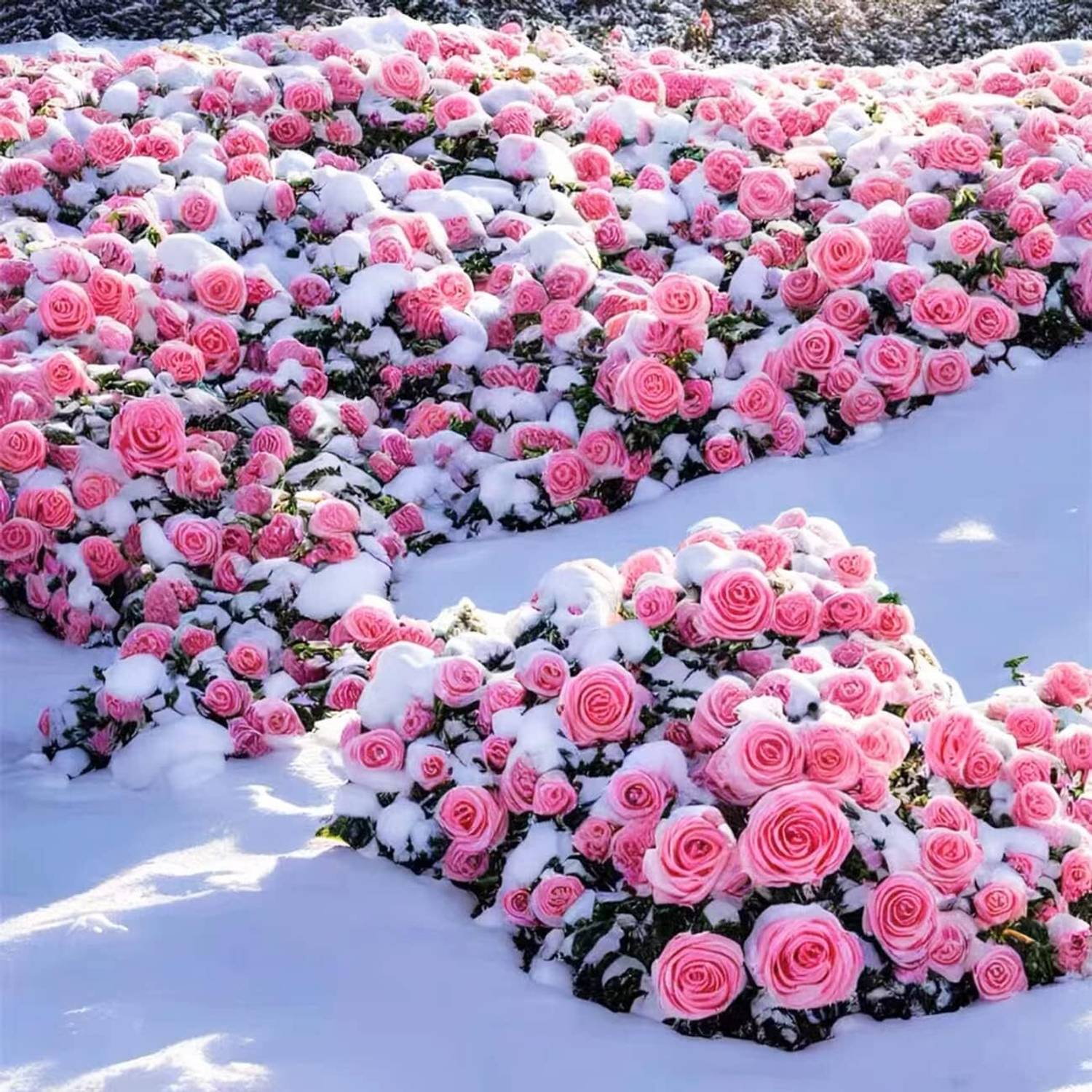 ACMS PINK CLIMBING Rosa Bush Vine Fragrant Butterfly Flower Seed