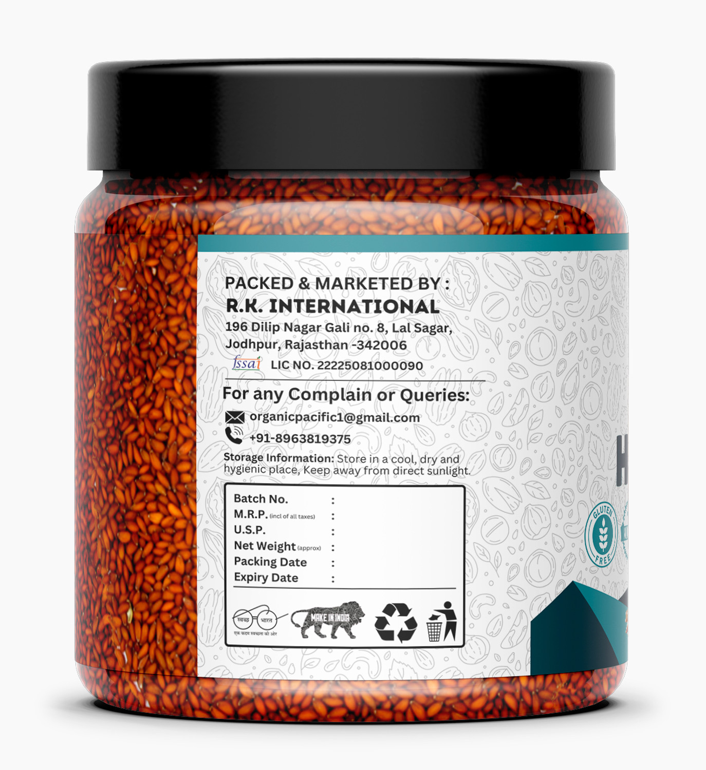 Image of ORGANIC PACIFIC PREMIUM GARDEN CRESS HALIM SEEDS | IRON RICH AYURVEDIC SUPERFOOD | HIGH PROTEIN Seed