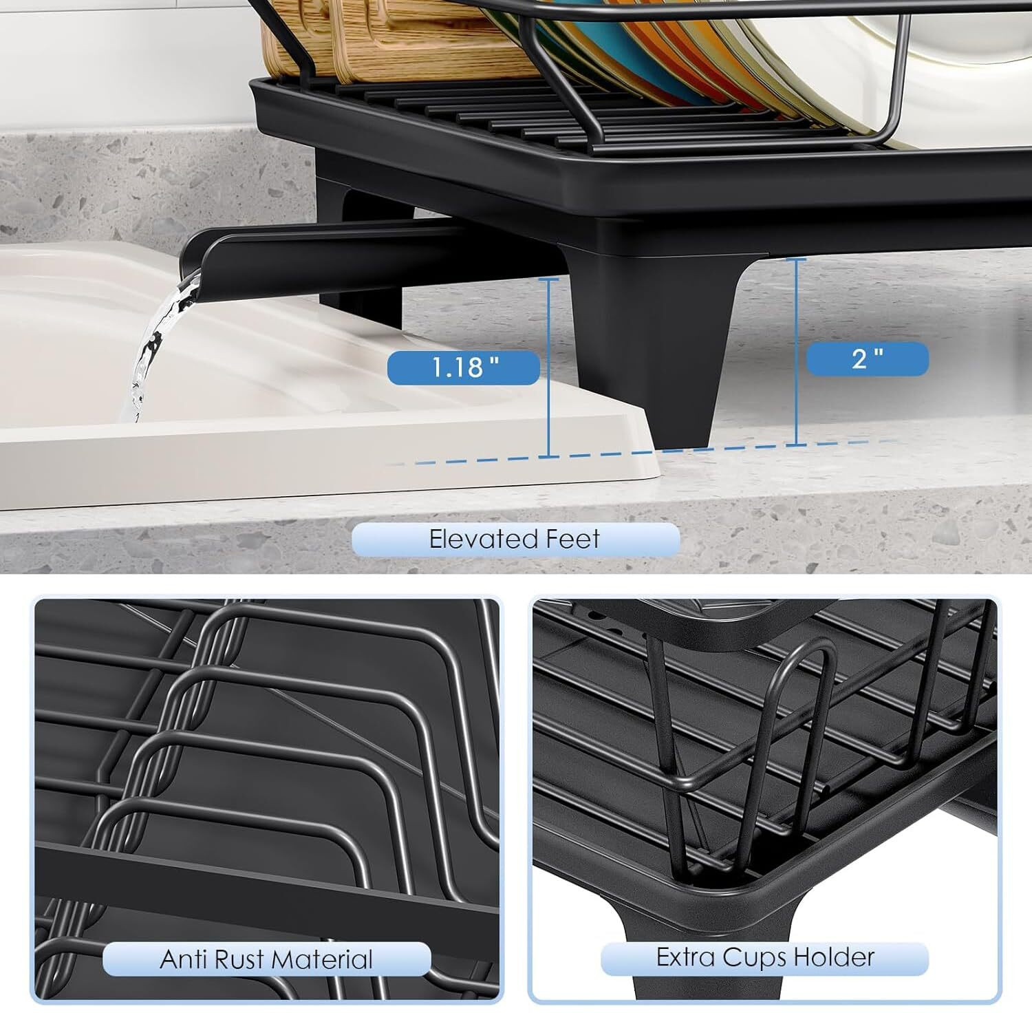 Image of Nextar Containers Kitchen Rack Steel