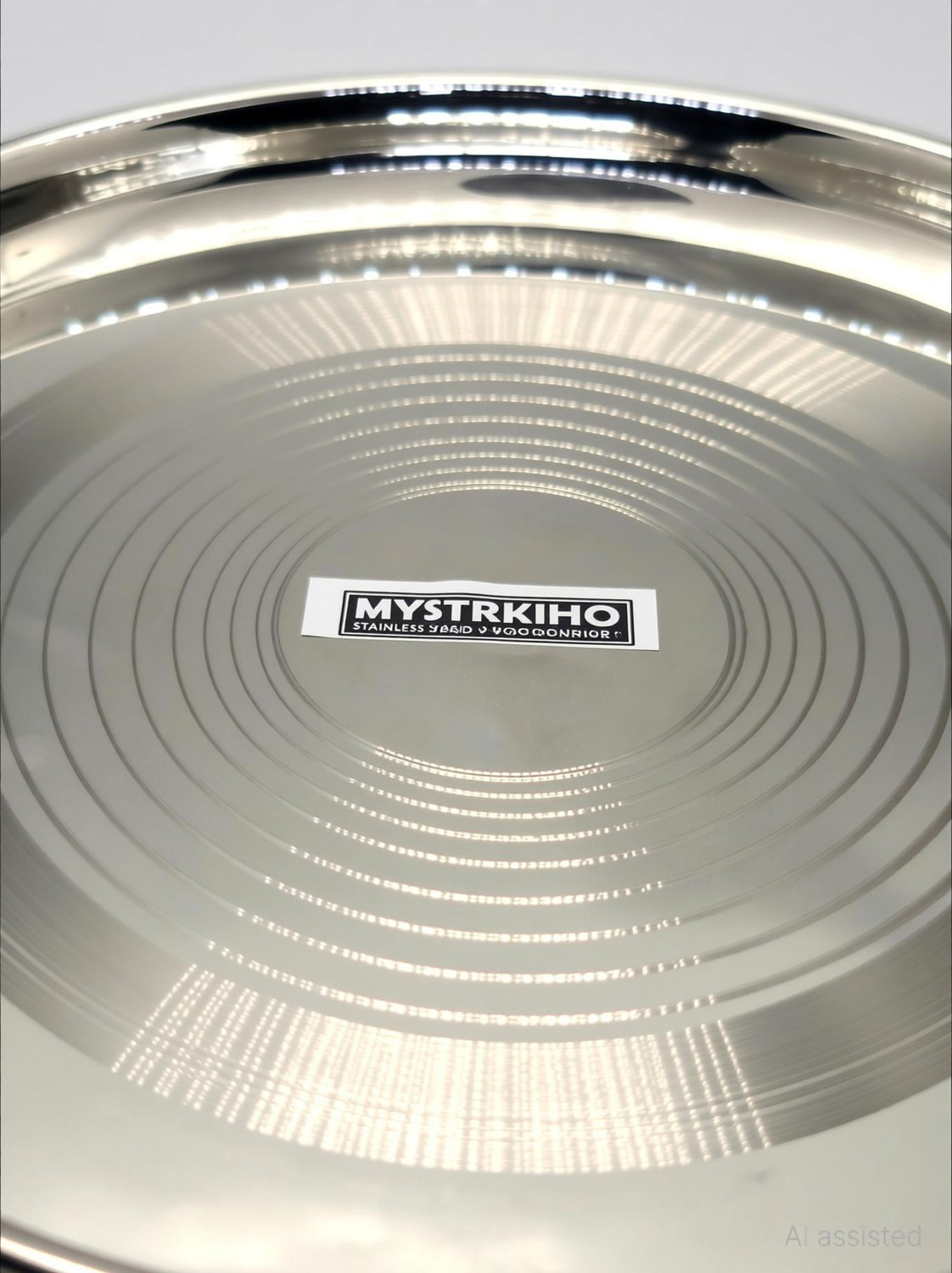 Image of Mystrkiho Stainless Steel Heavy Gauge Dinner Plate for Kitchen and Home Dinner Plate Dinner Plate