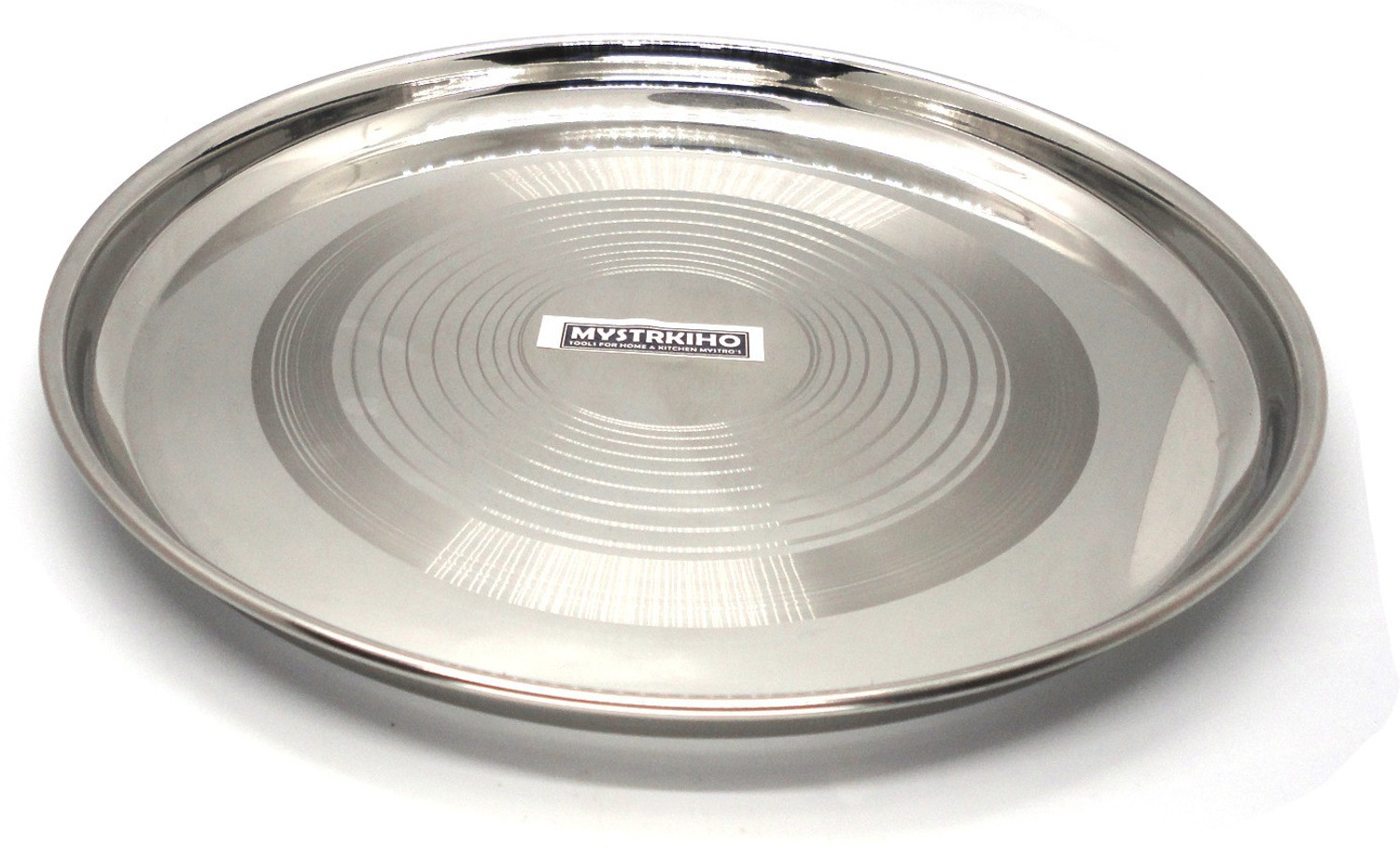Image of Mystrkiho Stainless Steel Heavy Gauge Dinner Plate for Kitchen and Home Dinner Plate Dinner Plate