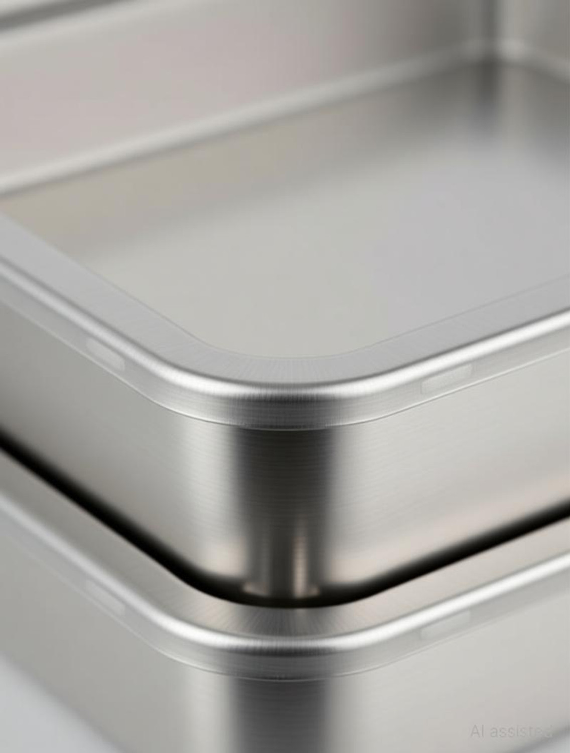 Image of FLIPXEN Stainless Steel Square Plate with Lid, Thickened Metal Dish Plate Baking Dish