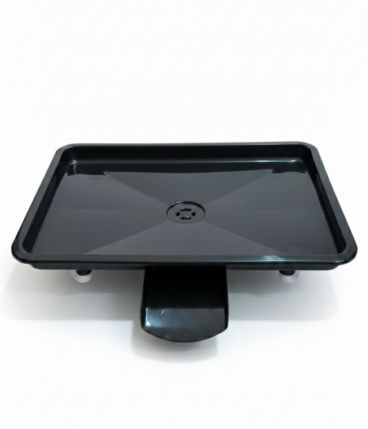 Image of Aarlus Dish Rack Water Drain Tray with Outlet | Kitchen Dish Drying Drainer Black Tray