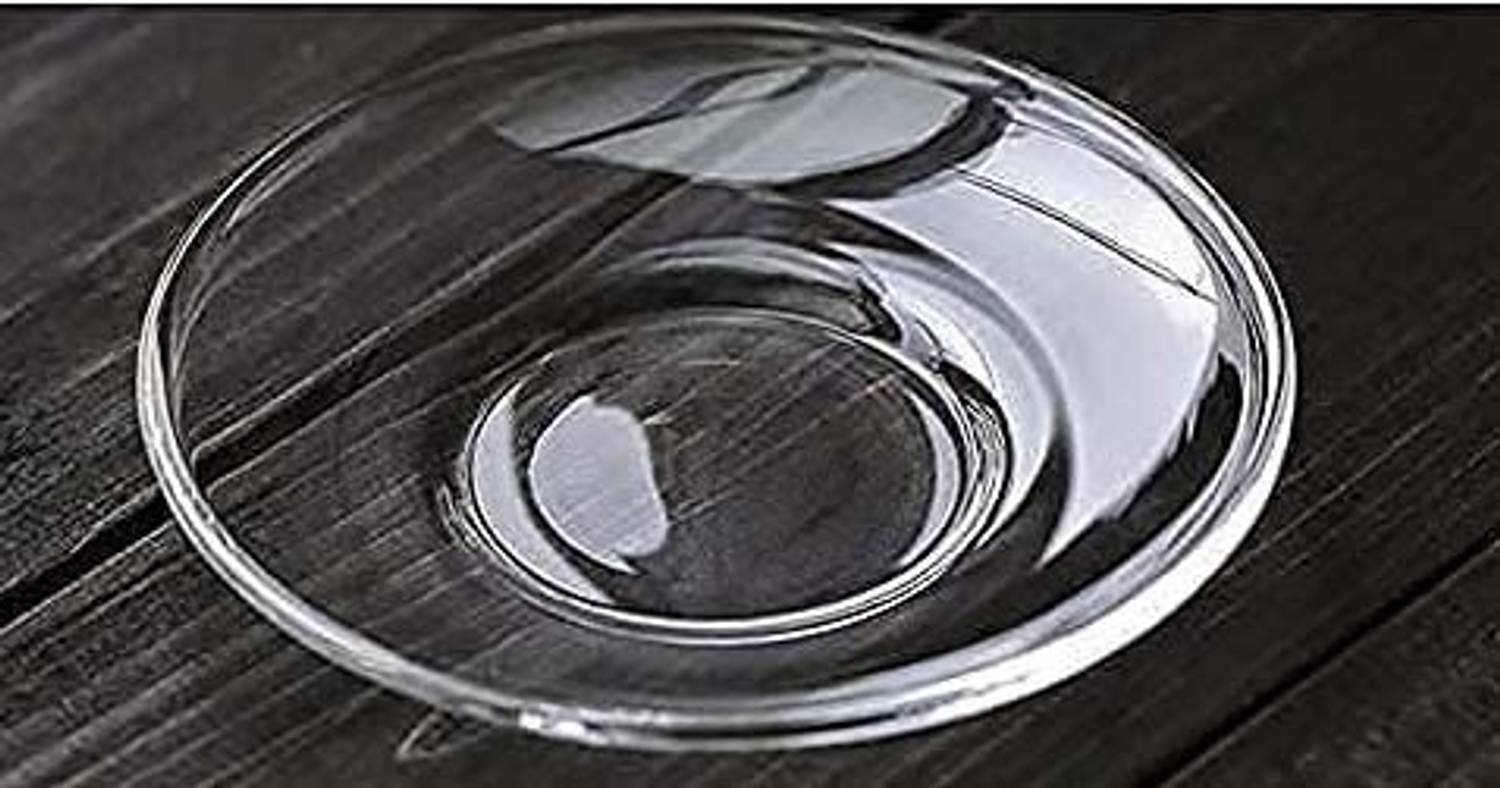 1st Time Dinner, Lunch, Snacks Serving Designer Glass Round Plate Dinner Plate