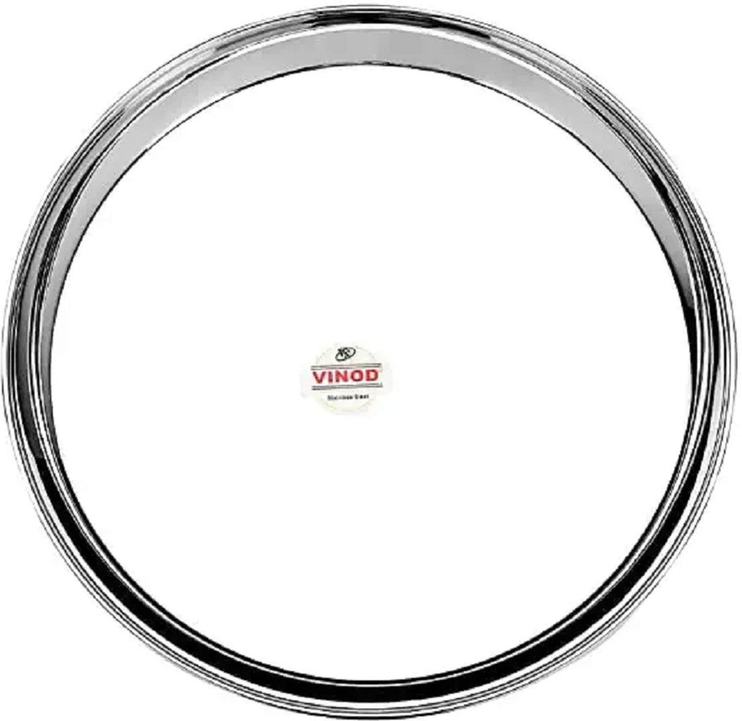 Image of VINOD Stainless Steel Kanchan Bogi Plate, Lunch & Dinner Plate (Pack of 6, Dia 28 cm) Dinner Plate