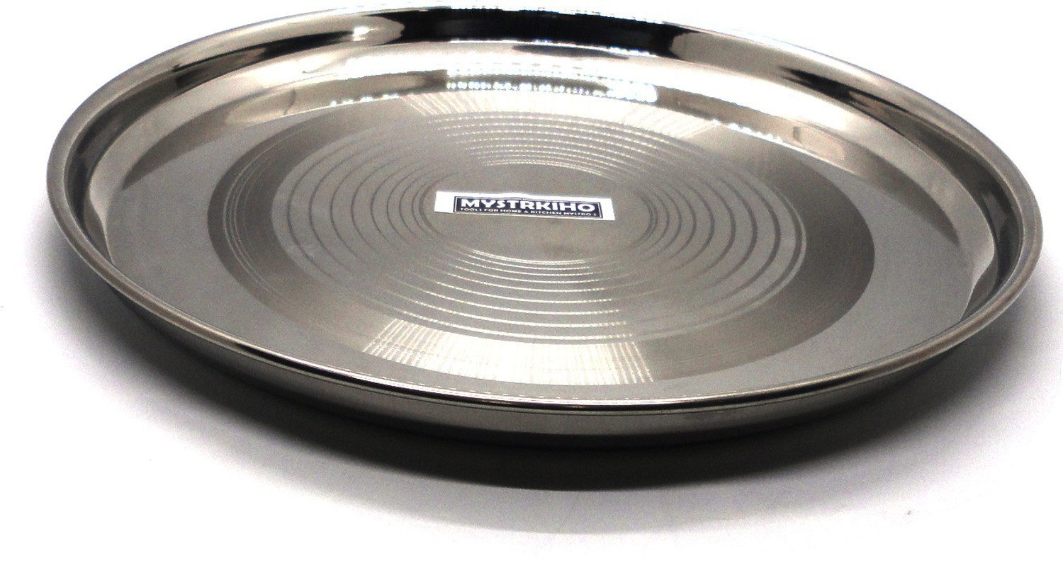 Image of Mystrkiho Stainless Steel Heavy Gauge Dinner Plate for Kitchen and Home Dinner Plate Dinner Plate