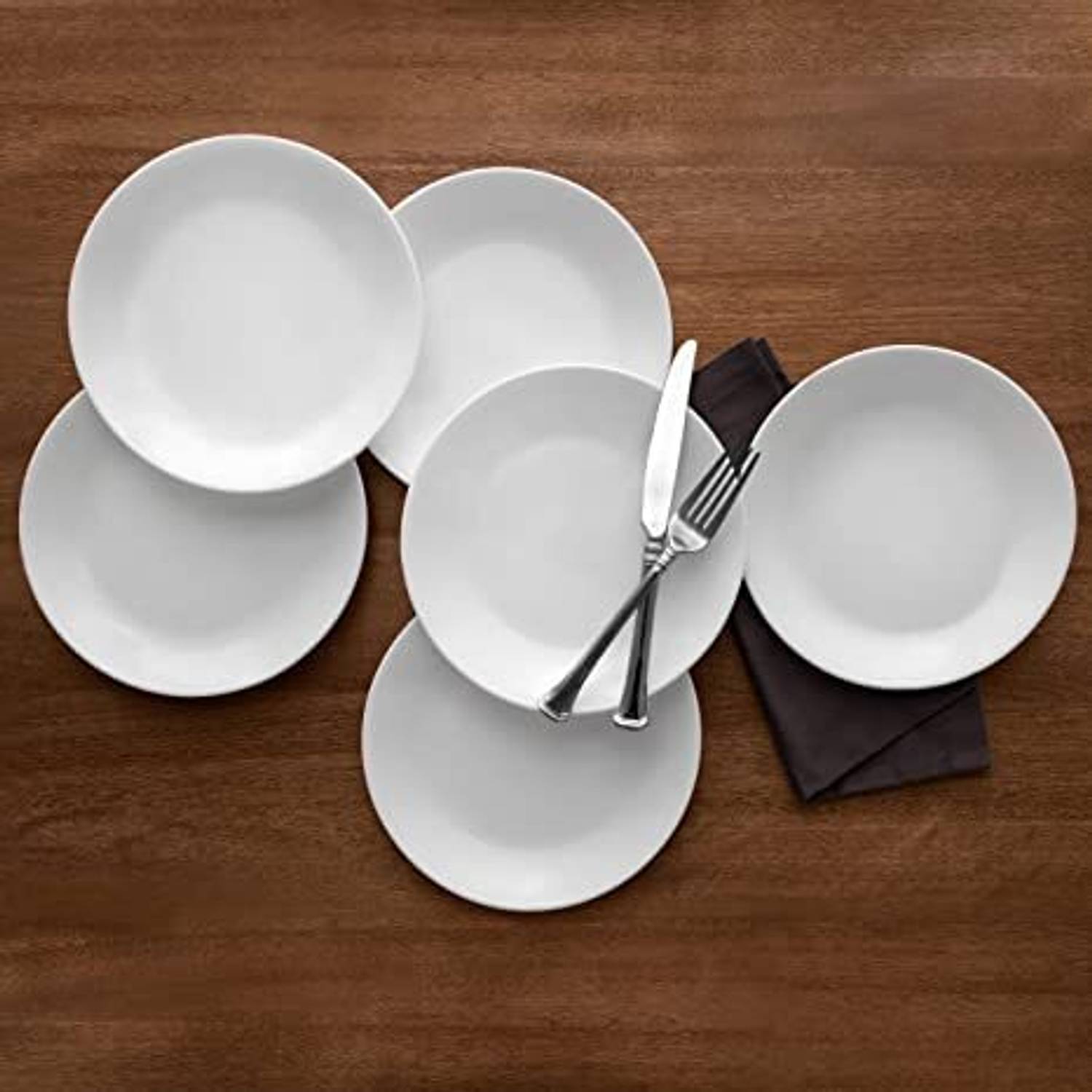 BARCROCK Premium Round Snack Plate and Dessert Plate Small Round Plate Multipurpose Use Half Plate