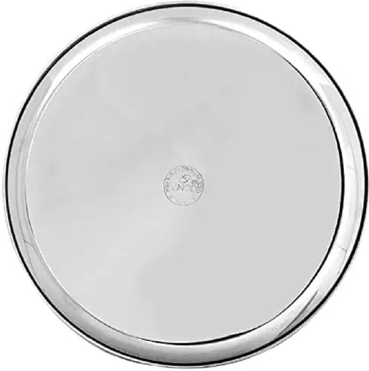 Image of VINOD Stainless Steel Kanchan Bogi Plate, Lunch & Dinner Plate (Pack of 6, Dia 28 cm) Dinner Plate