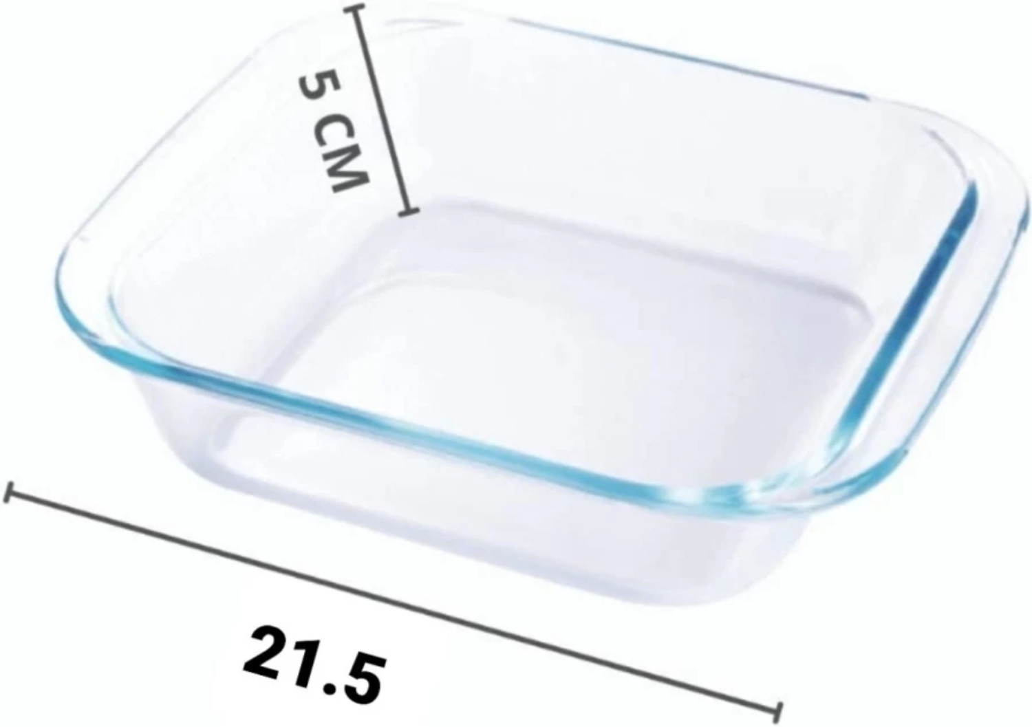 Image of MDNSHO Borosilicate Glass serving bowl, Tray, Container Microwave Oven Safe 1100 ml Baking Dish