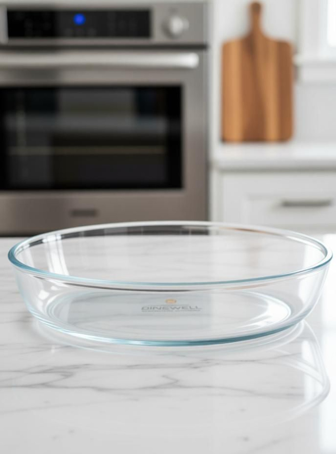 Image of Dinewell Borosilicate Oval Glass Bakeware Dish (700 ml) Baking Dish