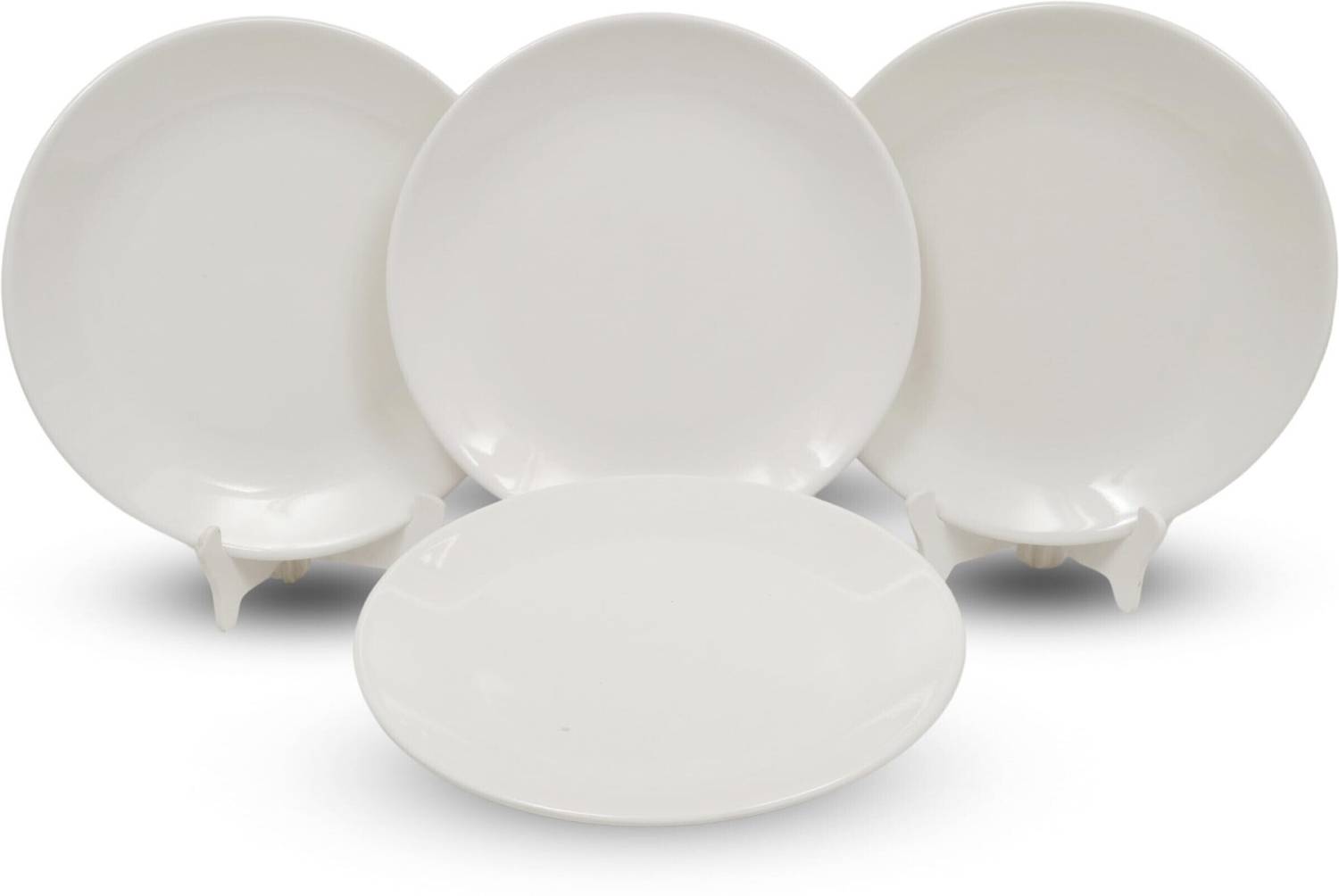 Ariya Full Big Plates for Dinner Set – 4-Piece Melamine, Easy to Clean Dinner Plate