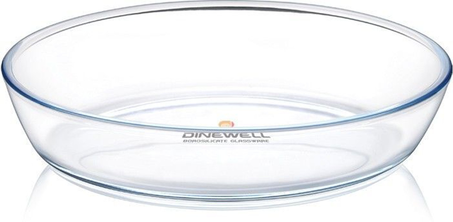 Image of Dinewell Borosilicate Oval Glass Bakeware Dish (700 ml) Baking Dish