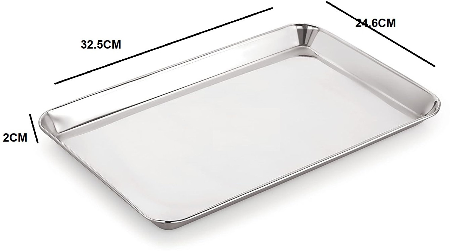 Image of SARIGA Deep Tray, Rectangle |No 3 Size -32.5 x 24.6 cm (LxW) Tray