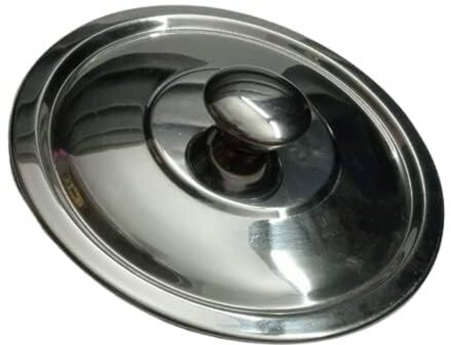 BartanStar Heavy Gauge Stainless Steel Ciba Lid with knob For Pot,Kadai,Saucepan pots Baking Dish