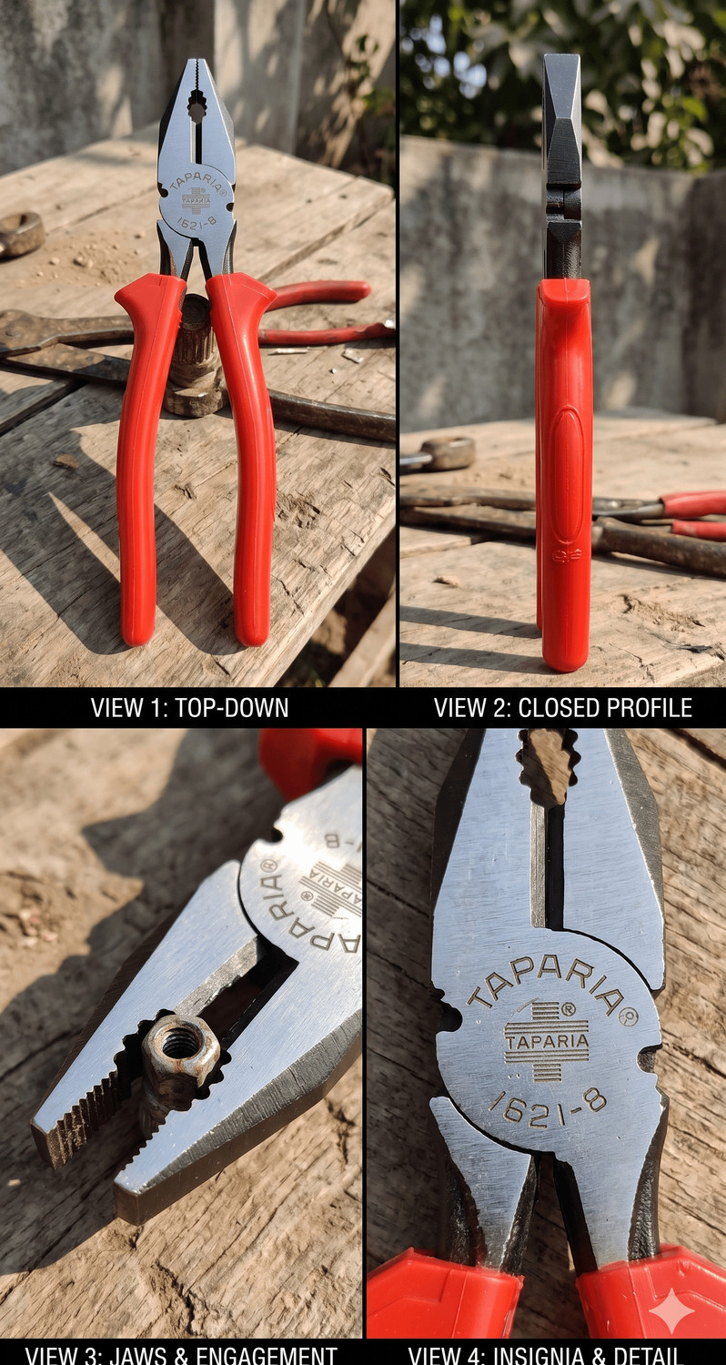 Image of VTH Taparia Plier 1621-8 Combination Snap Ring Plier