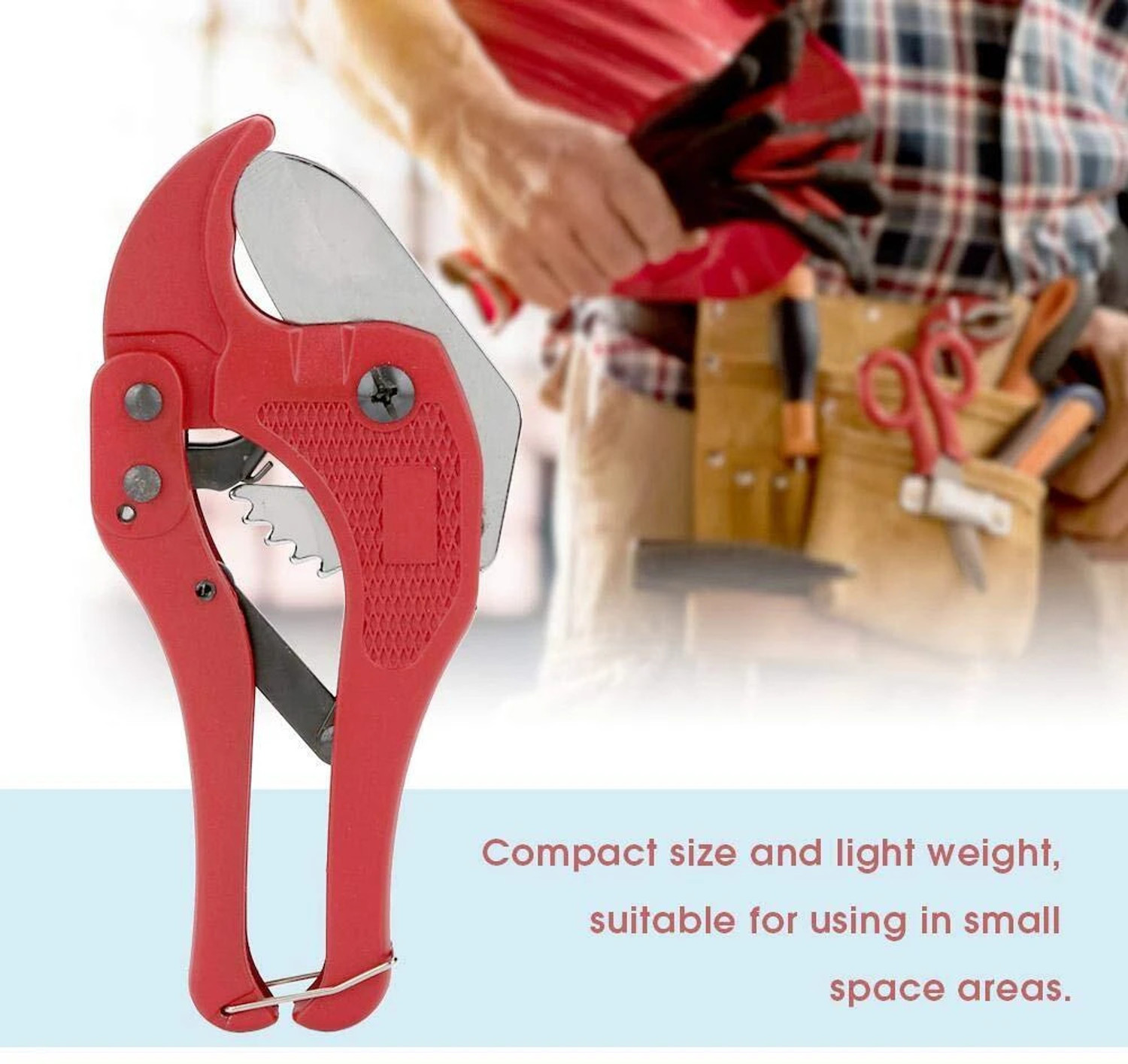 Image of VP SALES Portable Pipe Cutter 42mm High Carbon Steel And Mang Blade PVC Rubber Cutter RR Groove Plier